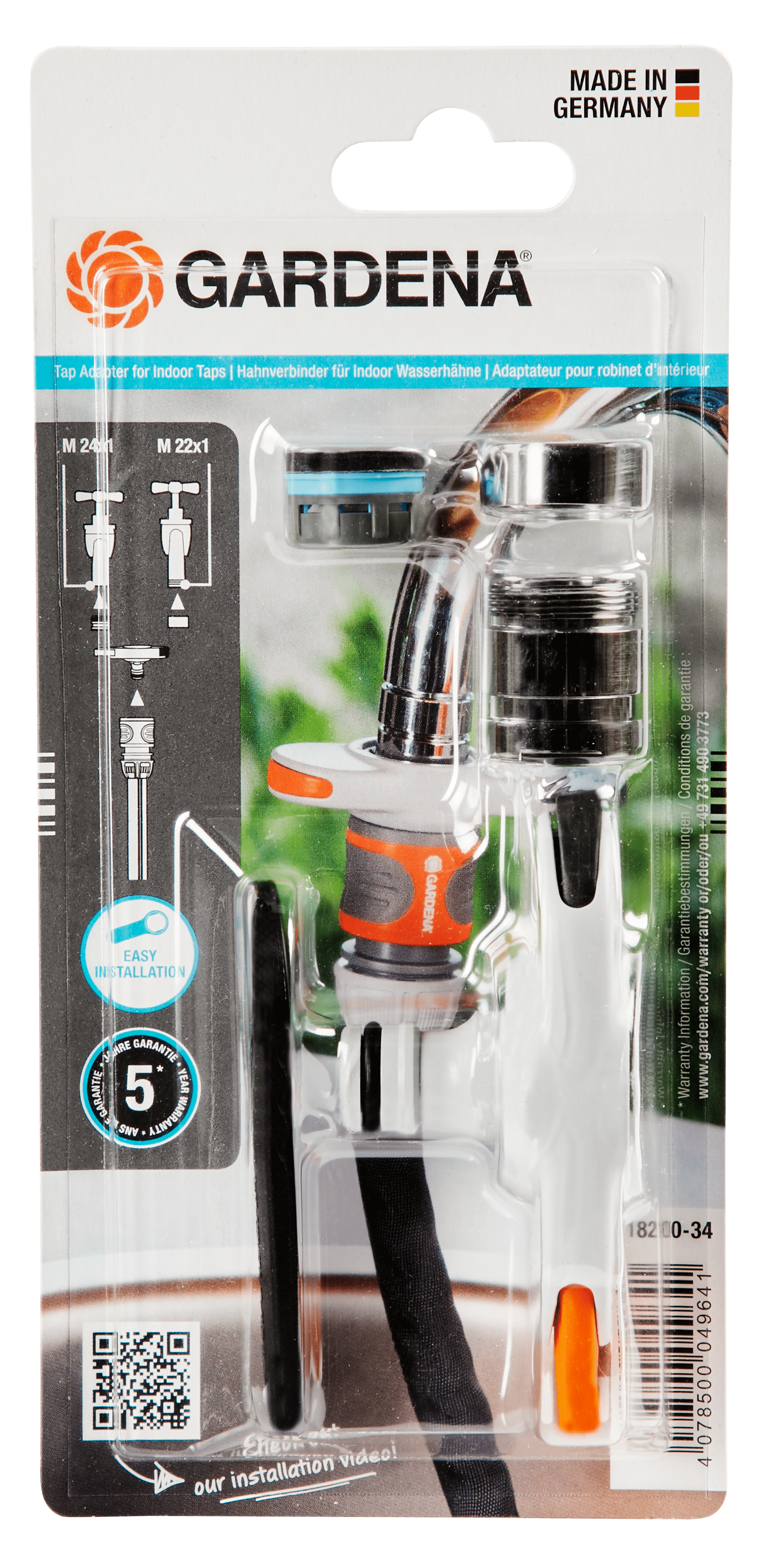 OW-534255 Gardena Hahnverbinder für Indoor-Wasserhähne