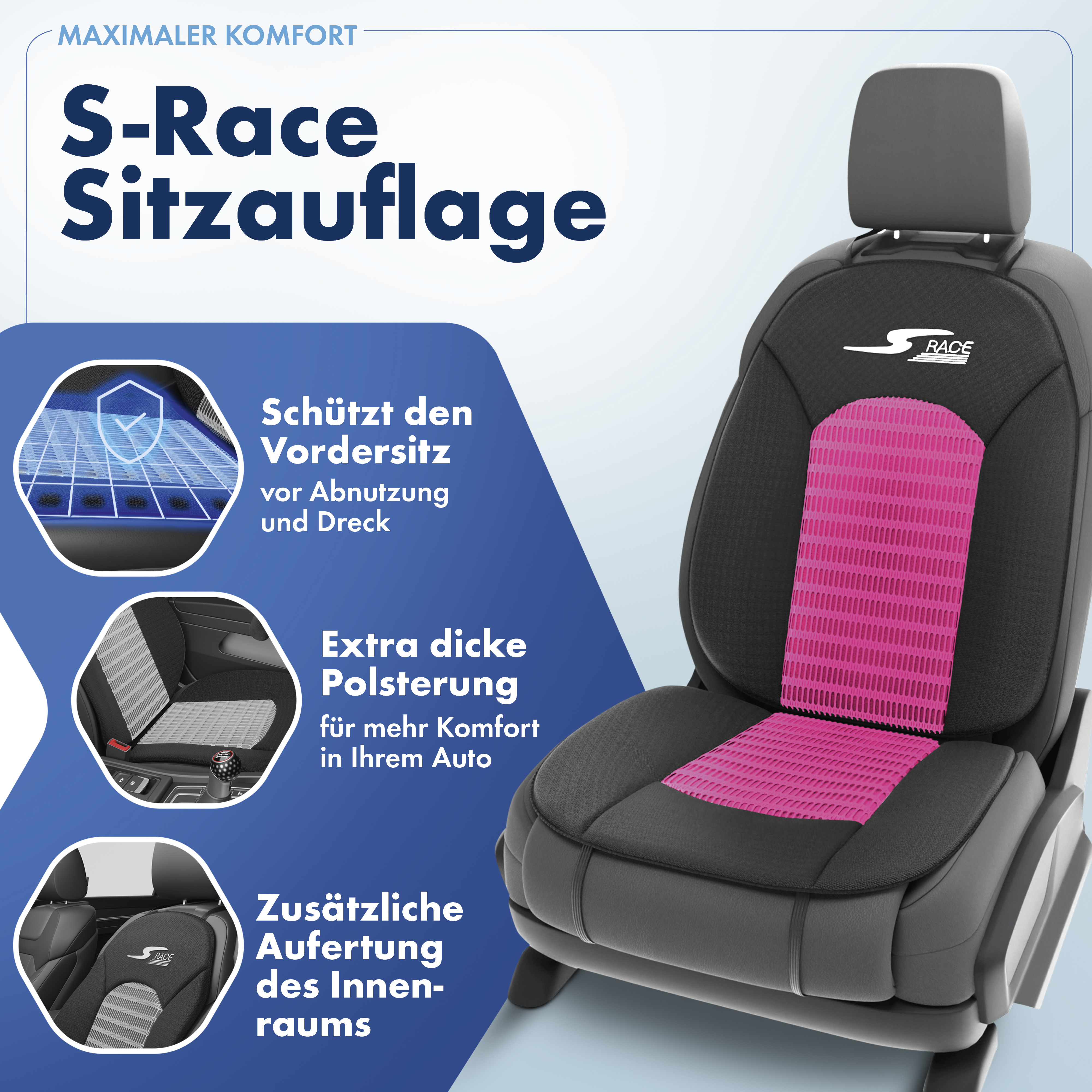 Walser Sitzaufleger S-Race, pink