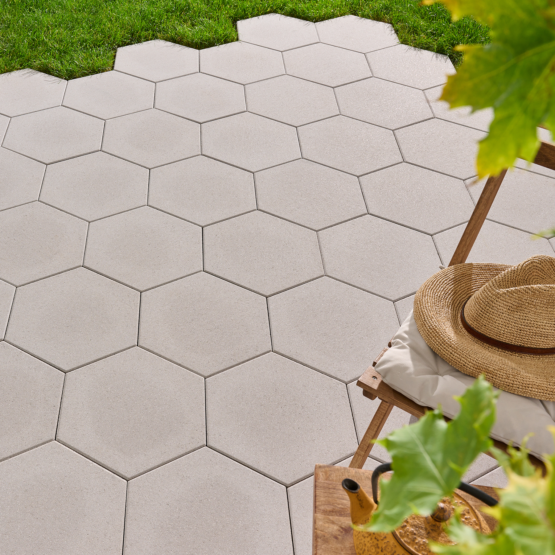 Kann Platte Wabeno 40 x 34,6 x 5 cm, silbergrau