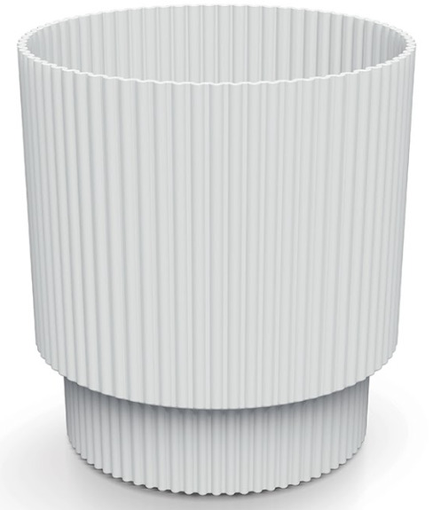 Prosperplast Blumentopf Milly Round, Ø 16,8 cm, weiß