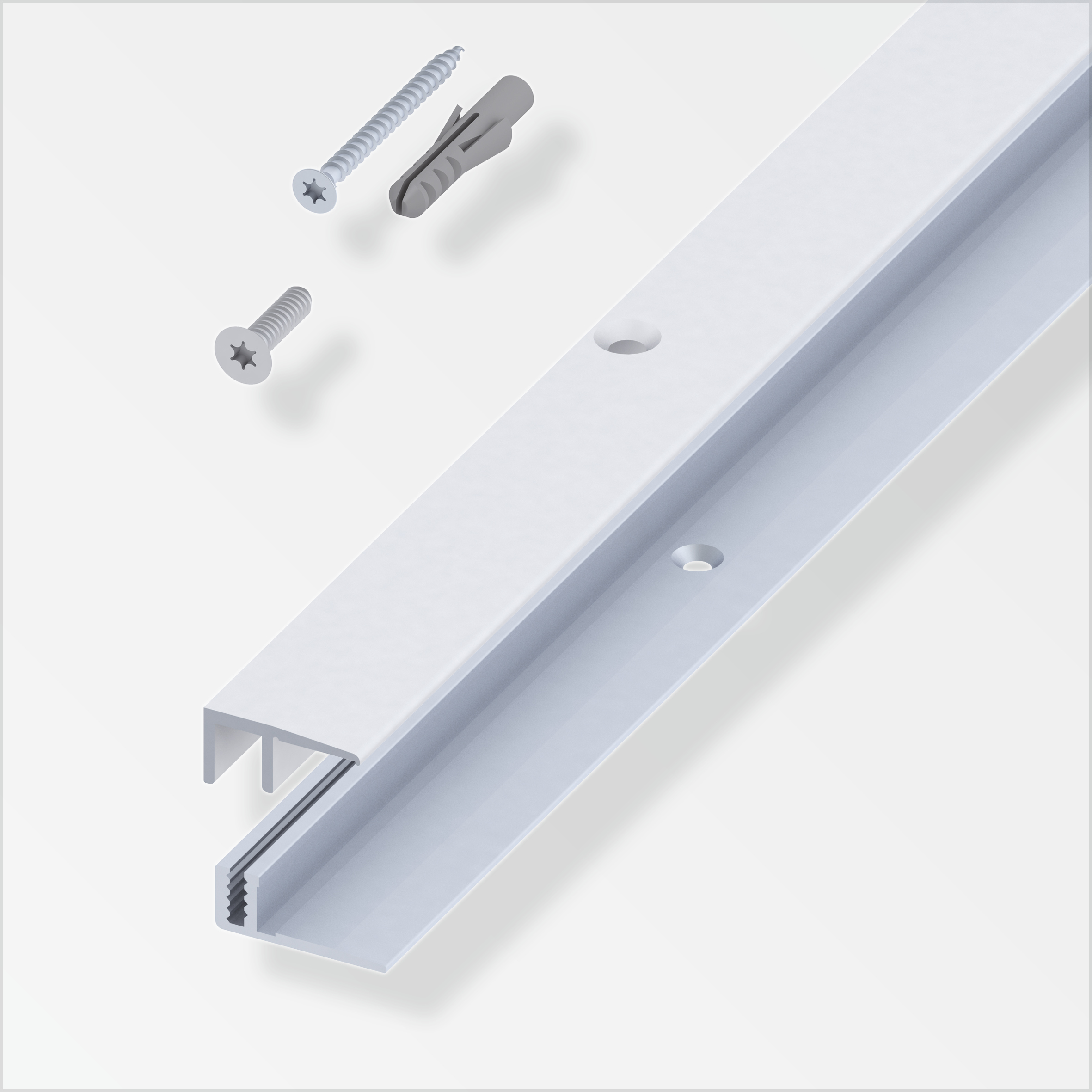 100516_Abschluss-Profil Alfer Optifloor Abschluss-Profil 21 mm, silber