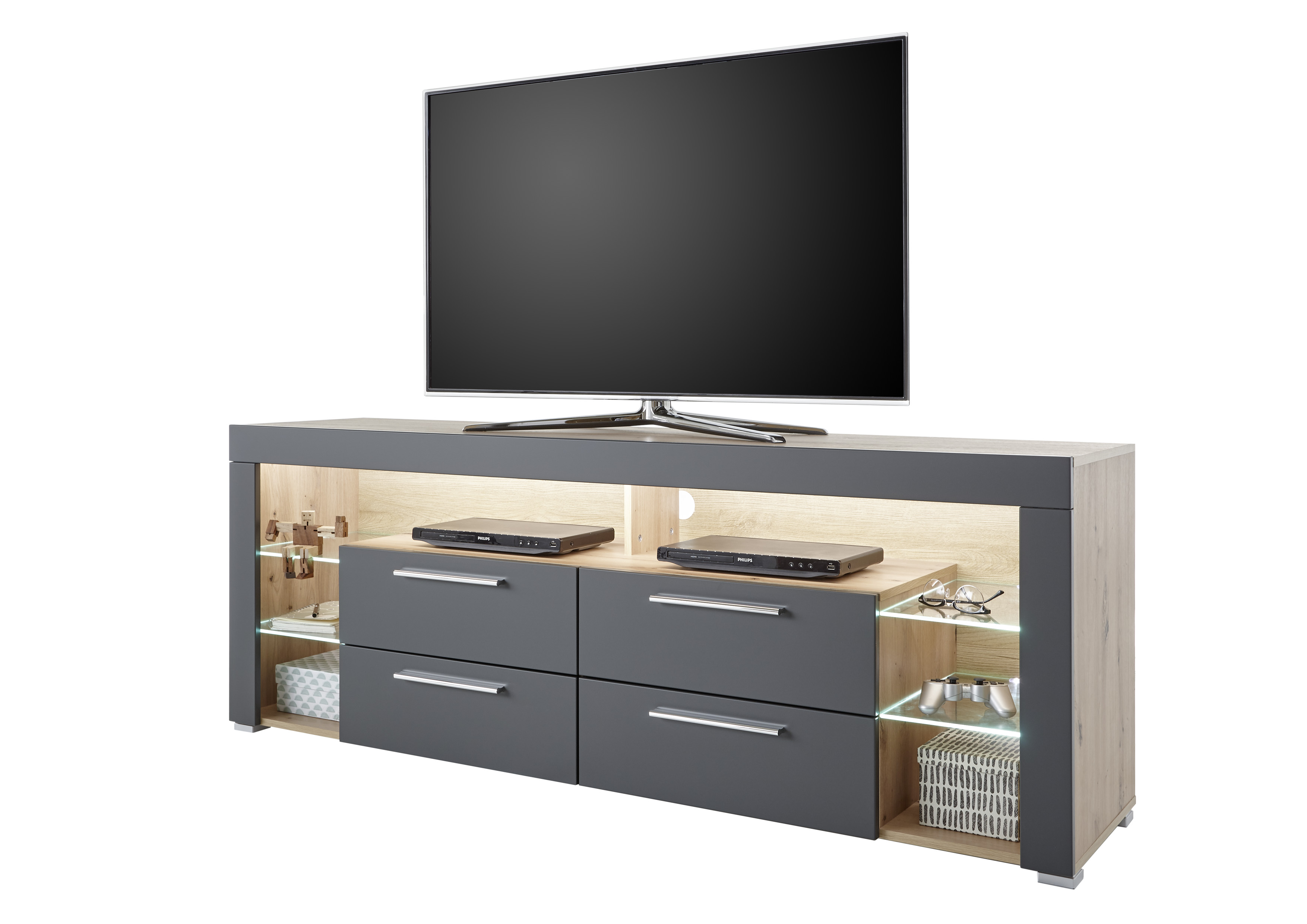 425170-Goal-10-Freisteller GOAL10 TV LOWBOARD ARTISAN EICHE