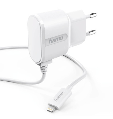 hama-ladegeraet-fsmartphone-mlightning-anschluss-1-a-5-v-weiss-4047443318213 Hama Ladegerät, Lightning,1 A, weiß