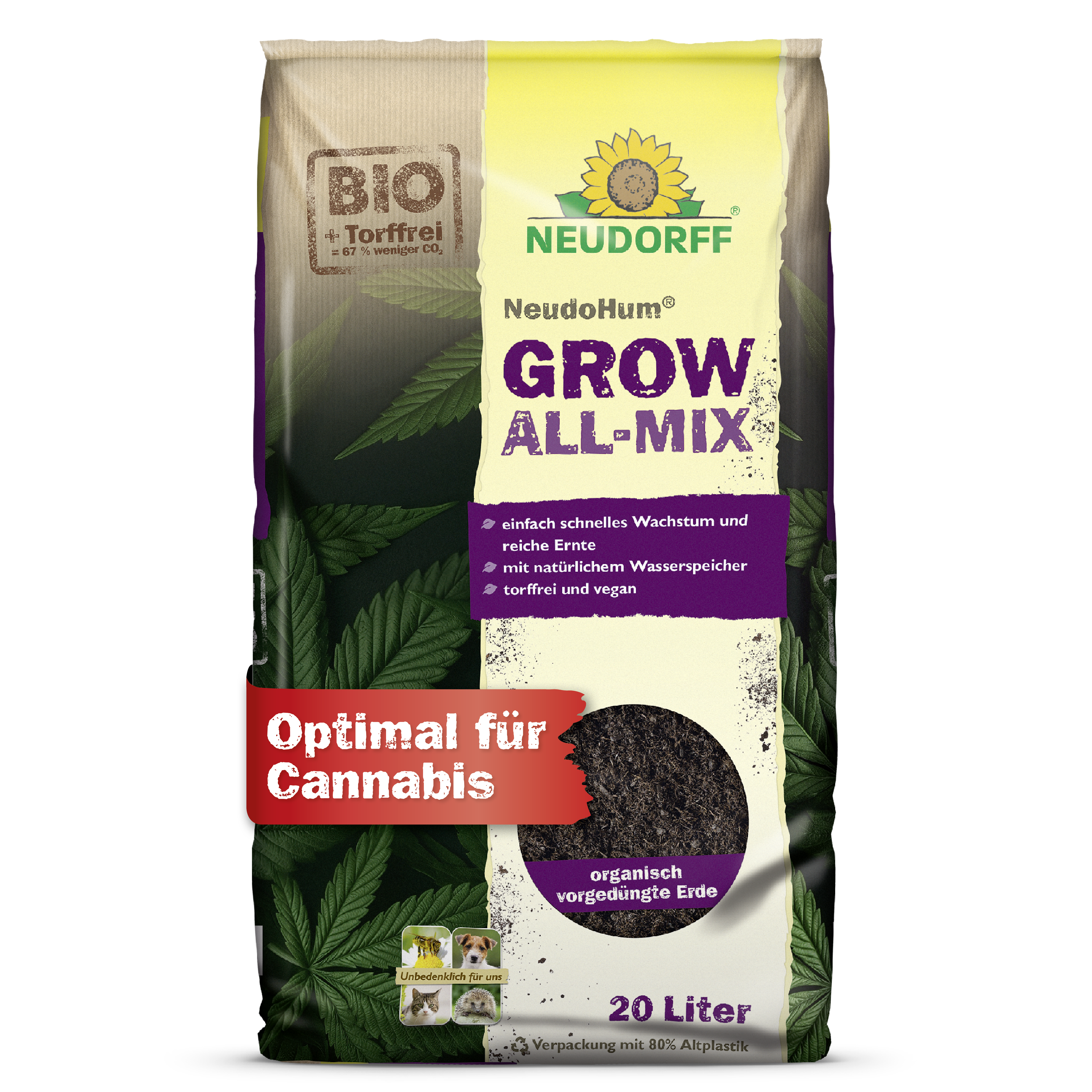 Neudorff NeudoHum Grow All-Mix, 20 l