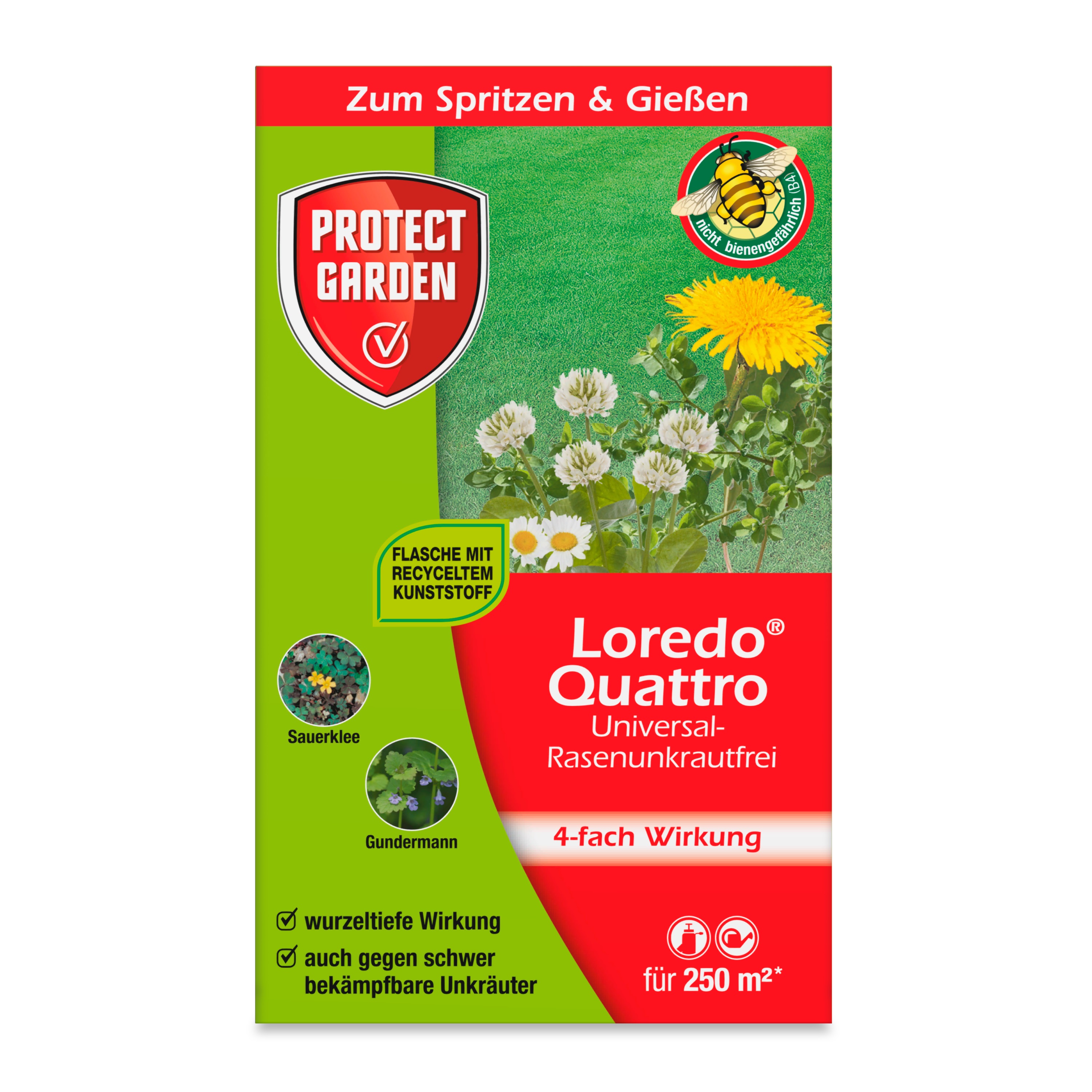 Protect Garden Loredo Quattro Universal-Rasenunkrautfrei, 250 ml Protect Garden Loredo Quattro Universal-Rasenunkrautfrei, 250 ml