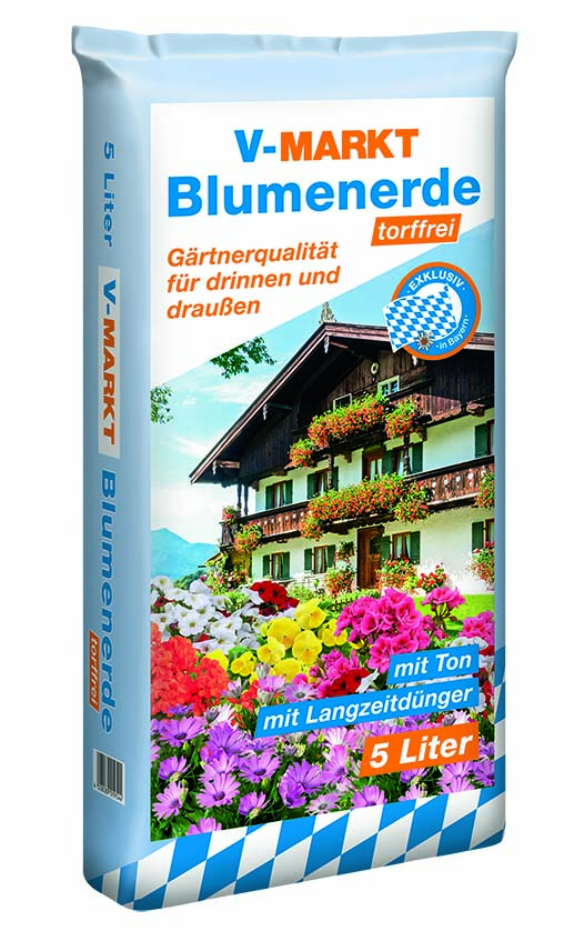 V-Markt Blumenerde Torffrei, 5L, IPP HP