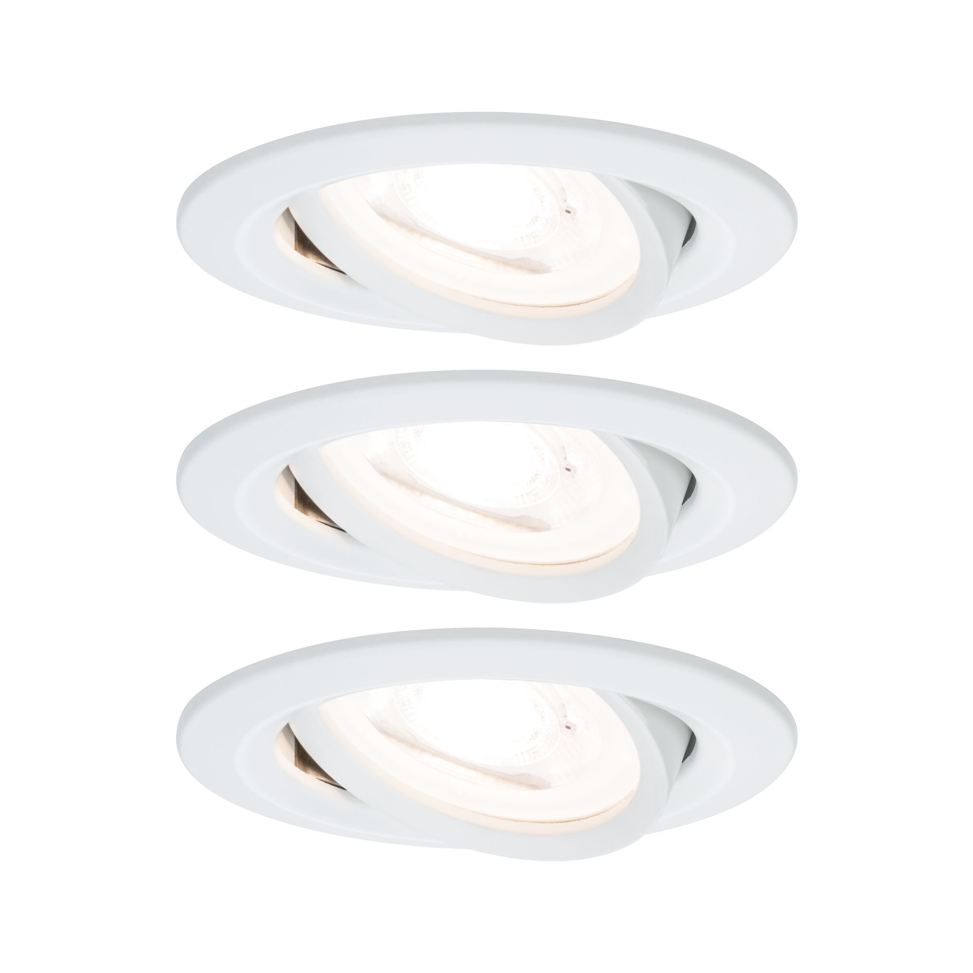 133426_93431fr01 PAULMANN EINBAULEUCHTE 3X6,5W 2700K SCHWENKBAR RUND WEISS