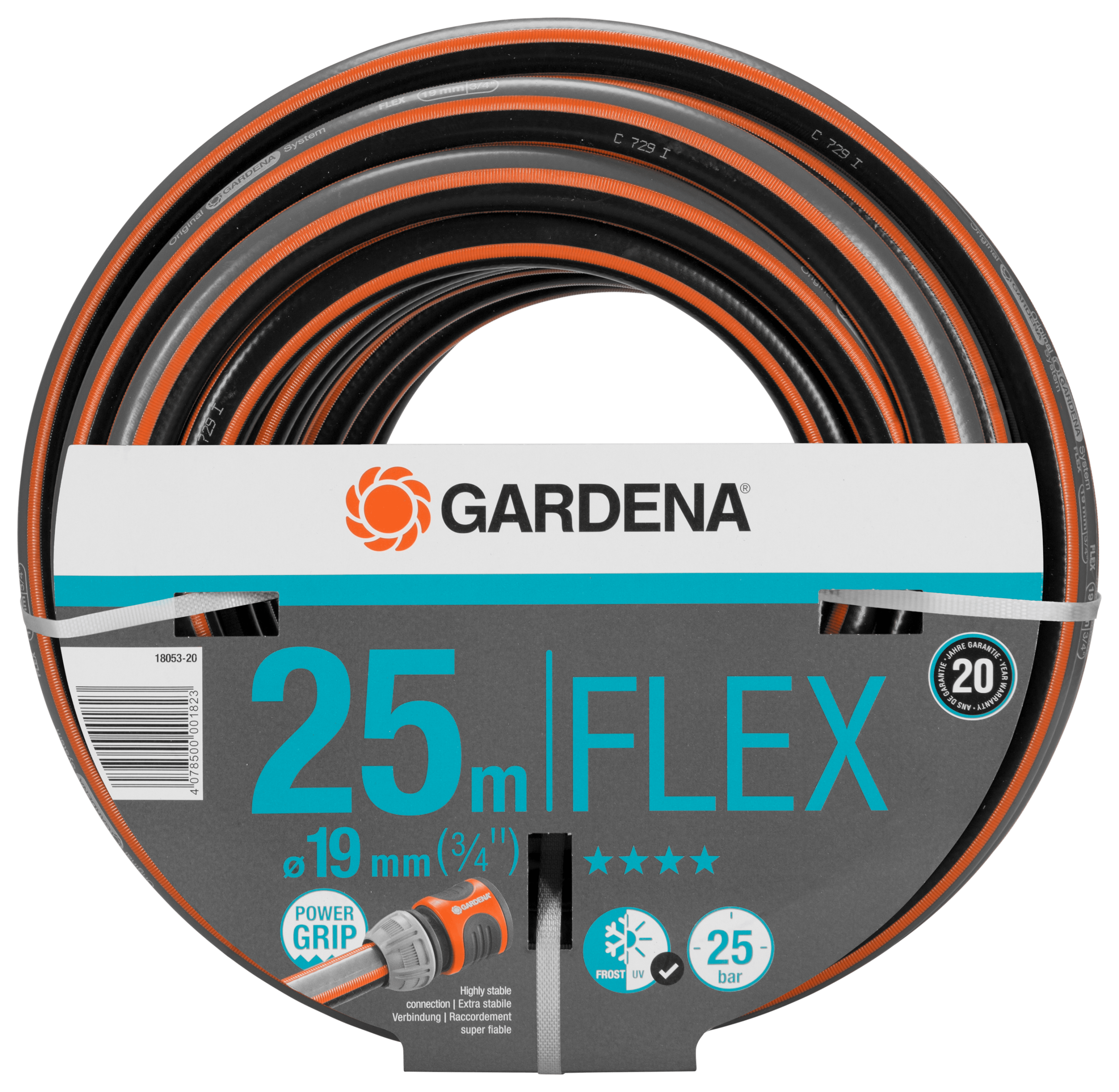 Gardena Comfort Flex Schlauch 9x9 19mm 3/4" 25m