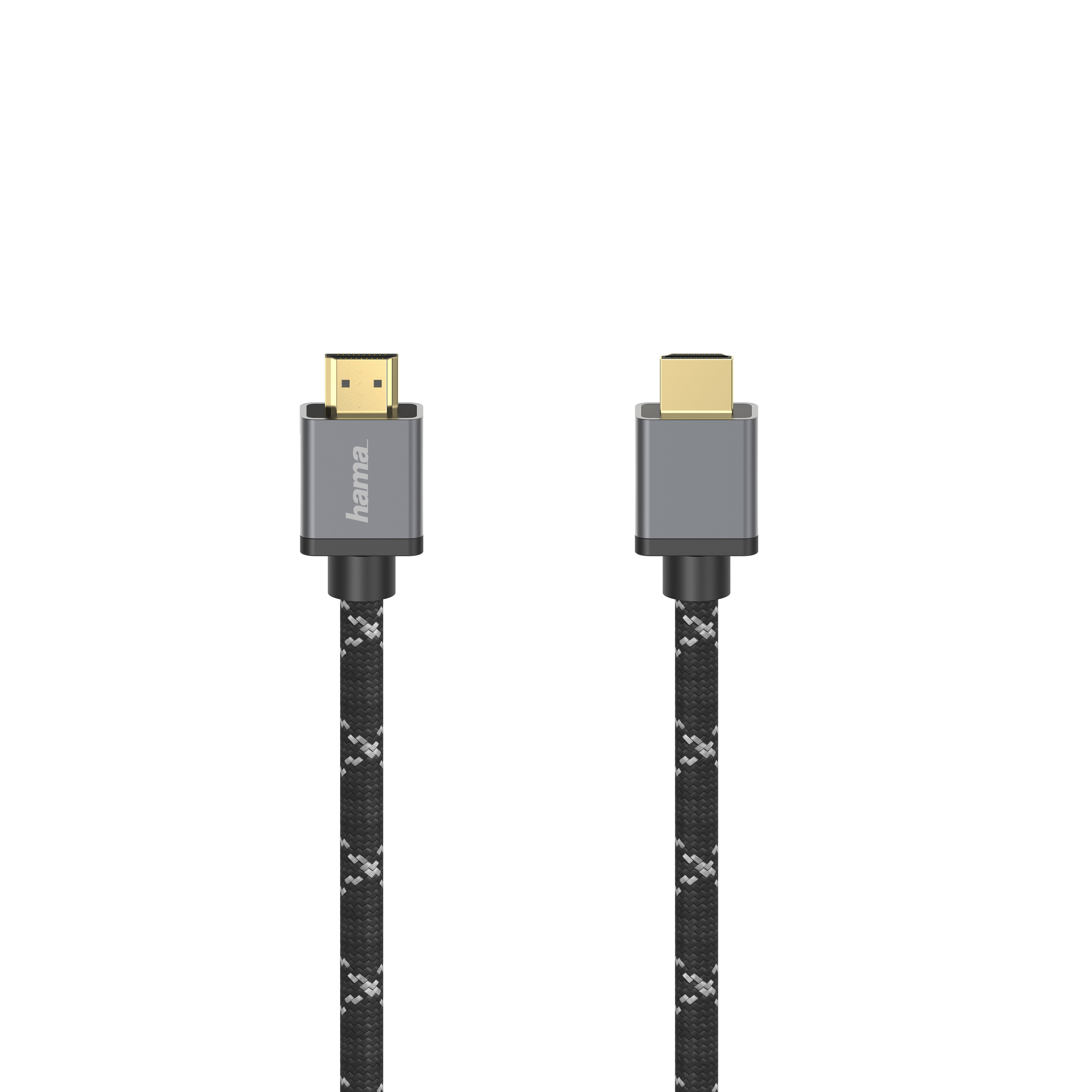 812929 Hama Ultra HDMI-Kabel, Stecker, 8K, Metall, 1M