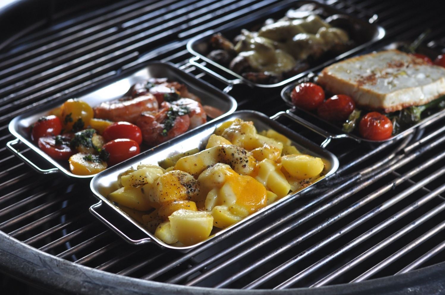 Grillfürst Grillpfännchen, 2 Stück mit Doppelgriff