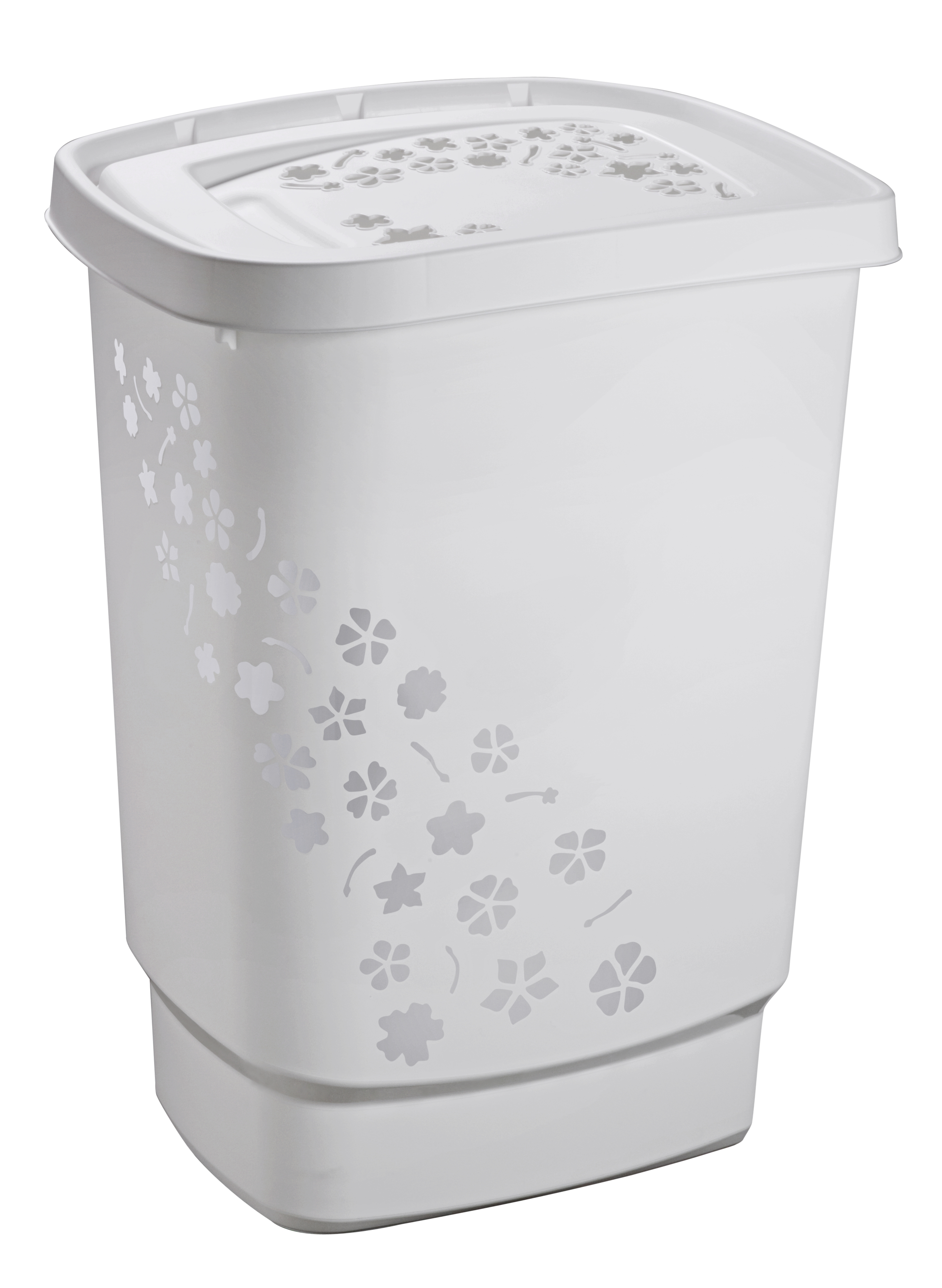326719_1756002590 ROTHO WÄSCHESAMMLER 55L FLOWERS GREY