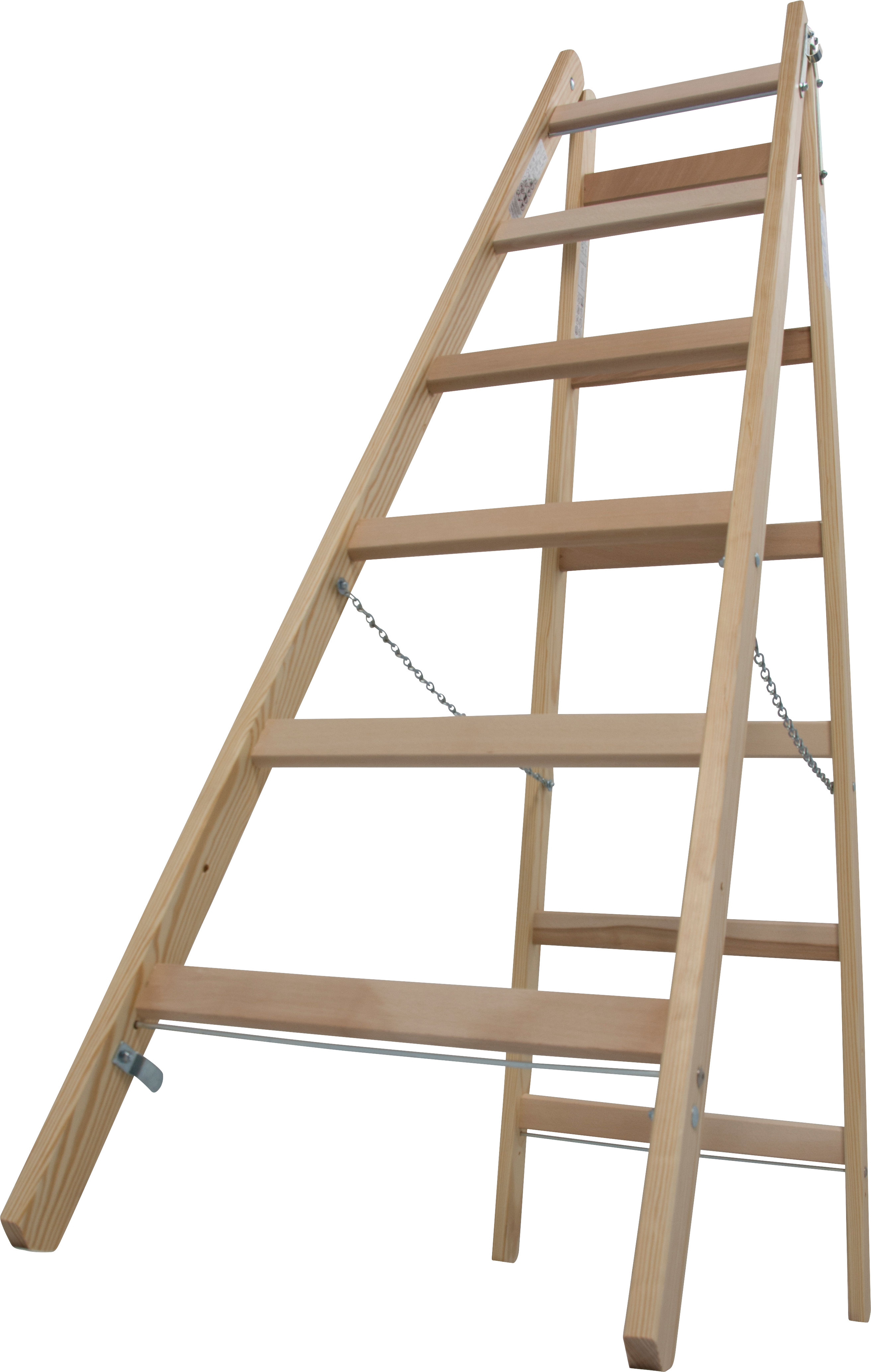 Krause Stabilo Holz Doppelleiter, 2x6 Sprossen Krause Stabilo Holz Doppelleiter, 2x6 Sprossen