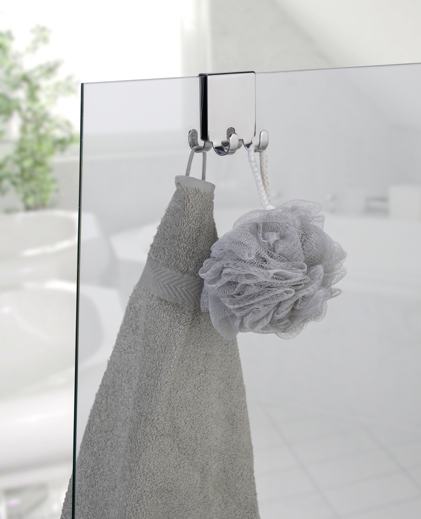 Schöner Wohnen Doppel-Duschhaken Brola, glänzend Schöner Wohnen Doppel-Duschhaken Brola, glänzend