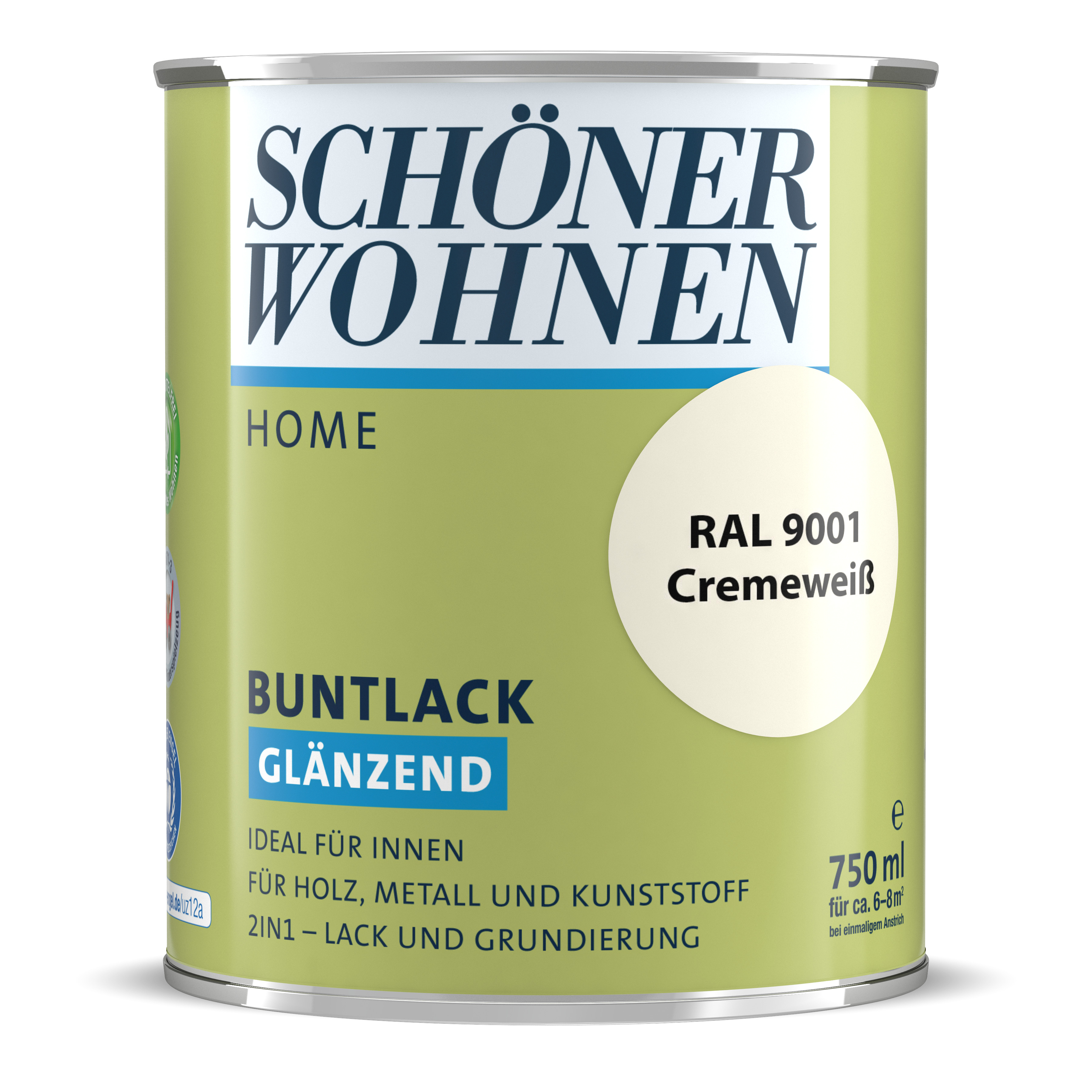 SW_2448-0750-9001 Schöner Wohnen Home Buntlack, glänzend, cremeweiß
