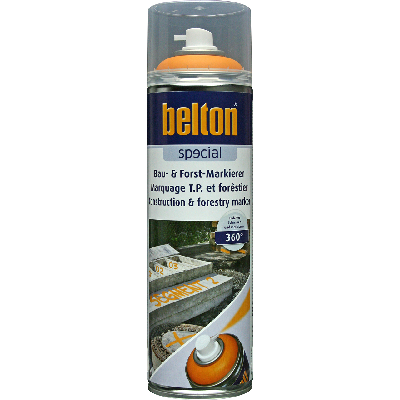 belton Bau- und Forst-Markierer signalorange, 500ml