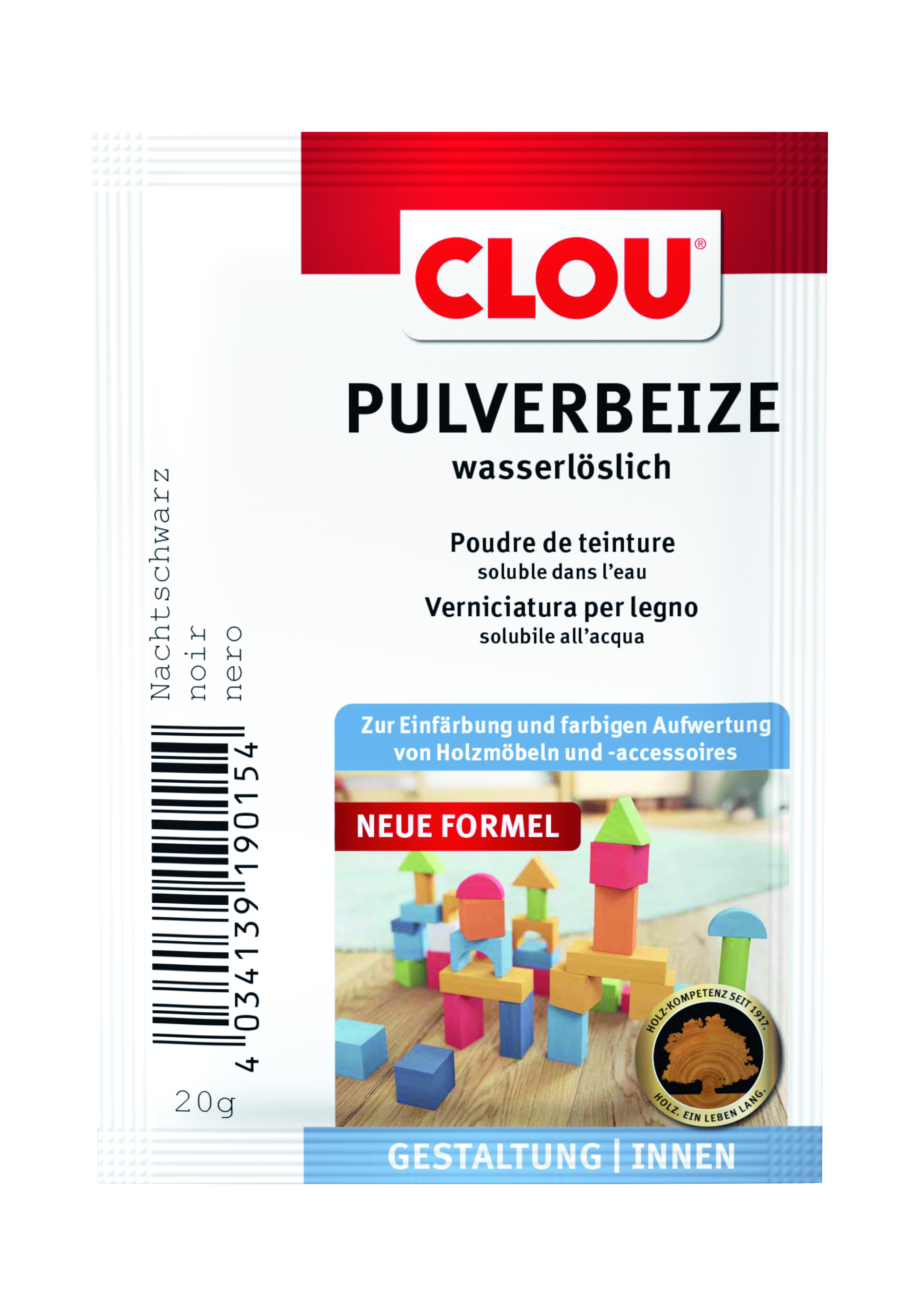 Clou Pulverbeize Nachtschwarz, 20 g