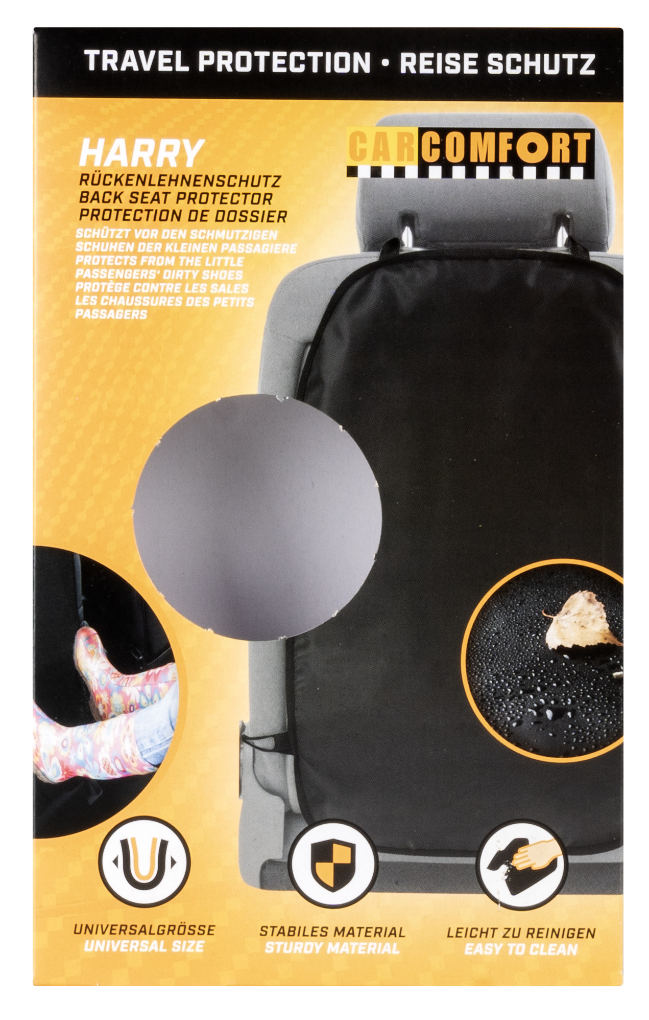 CarComfort Rückenlehnenschutz Harry, schwarz CarComfort Rückenlehnenschutz Harry, schwarz