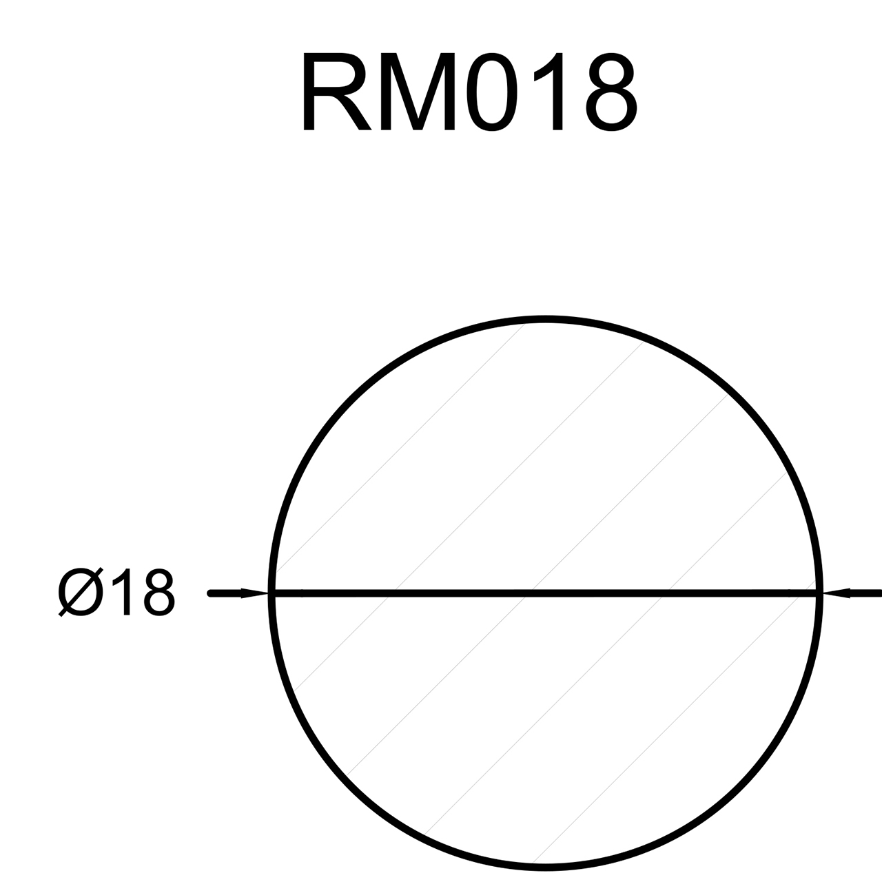 544067-Querschnitt Neuhofer Rundstab, 1,8 cm