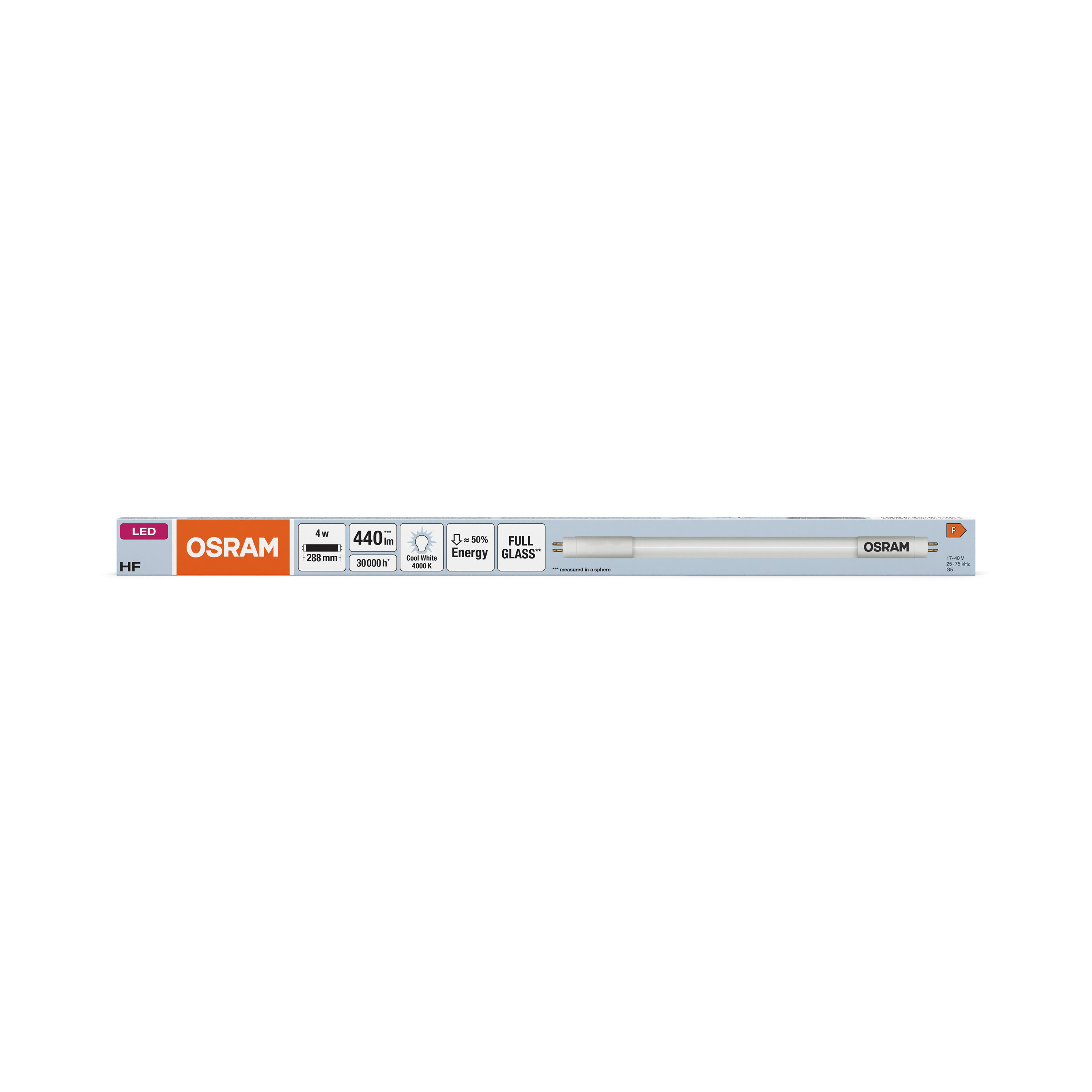 Osram LED Röhre TUBE T5HF, 288 mm, kaltweiß