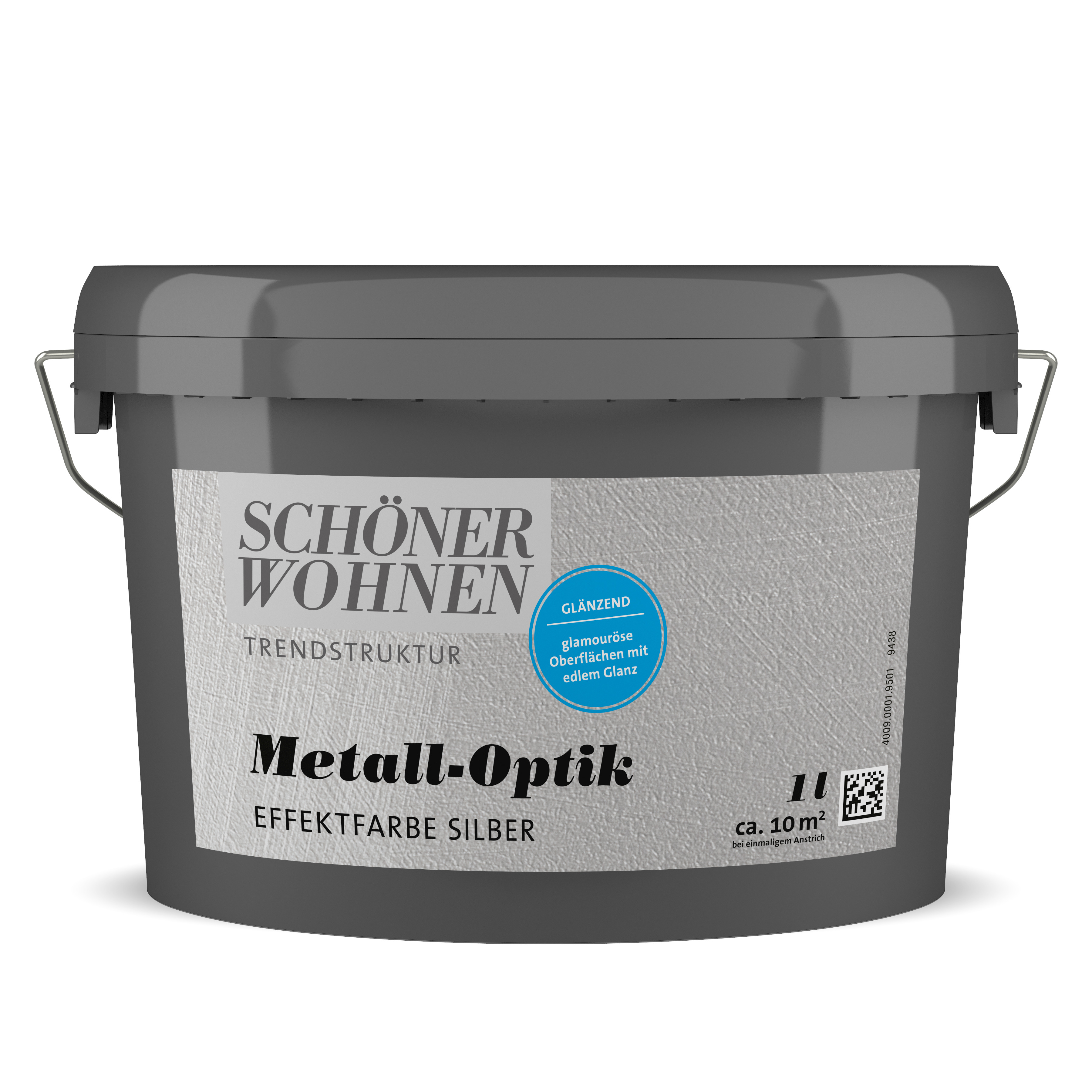 SW_9438-0001-9501 Schöner Wohnen Metall-Optik Effektfarbe, glänzend, silber