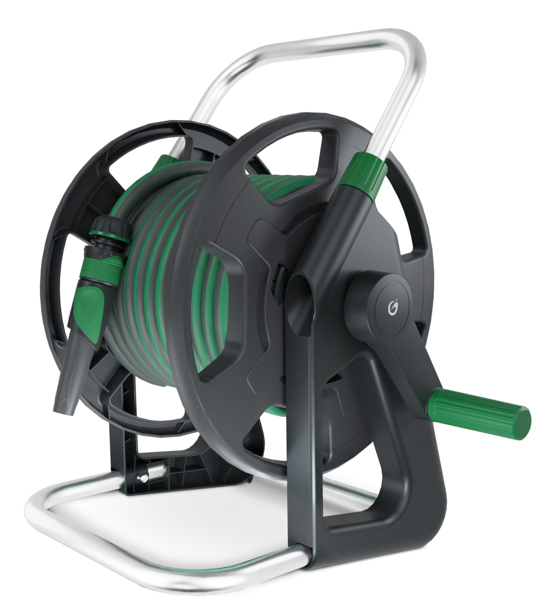 Grimsholm Schlauchwagen Classic Handy Set (mit 20 m Classic Schlauch + Kupplungen)