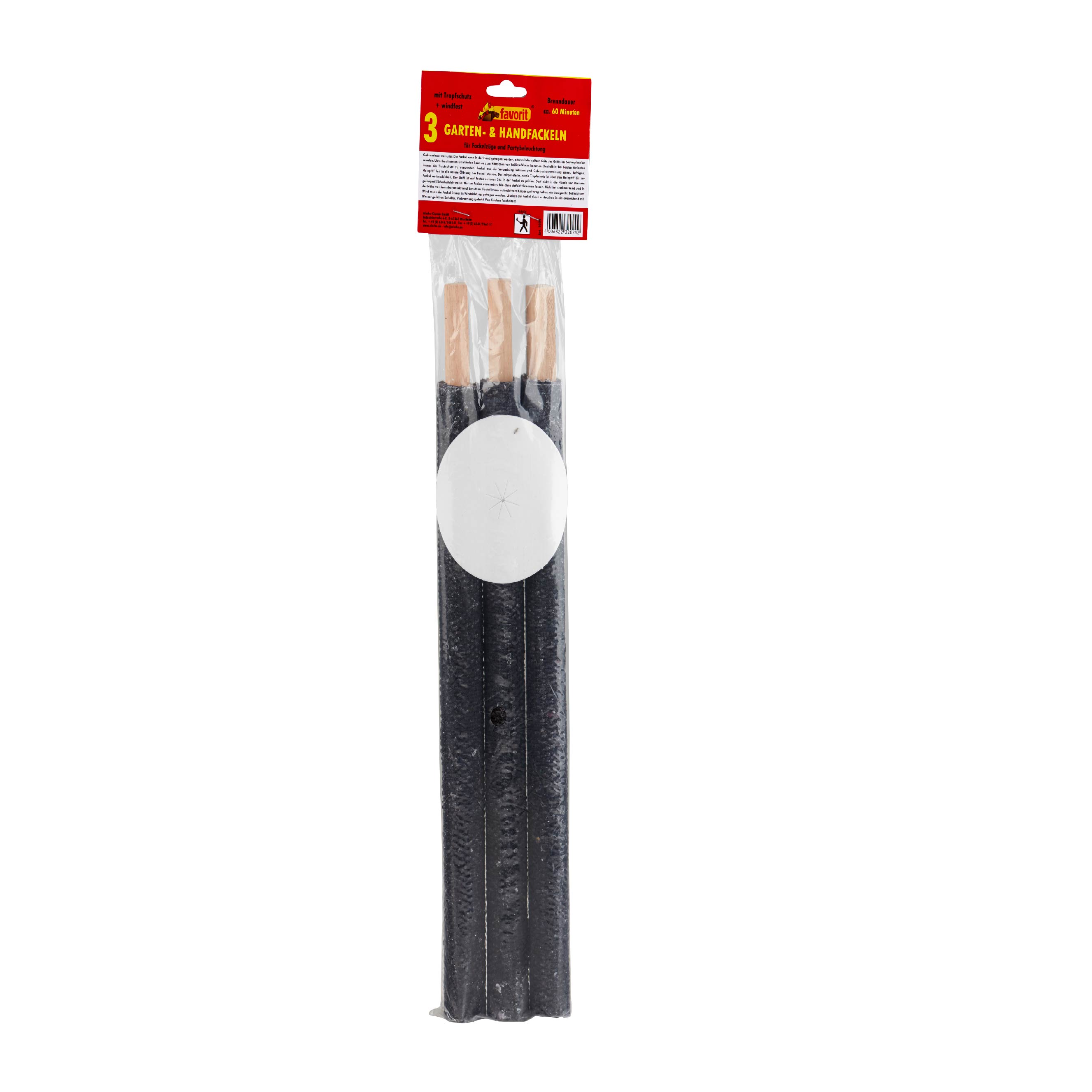 008698-2029-neu3xxz7cPGLQic5 FAVORIT WACHSTUCHFACKELN 3 STÜCK CA. 40CM