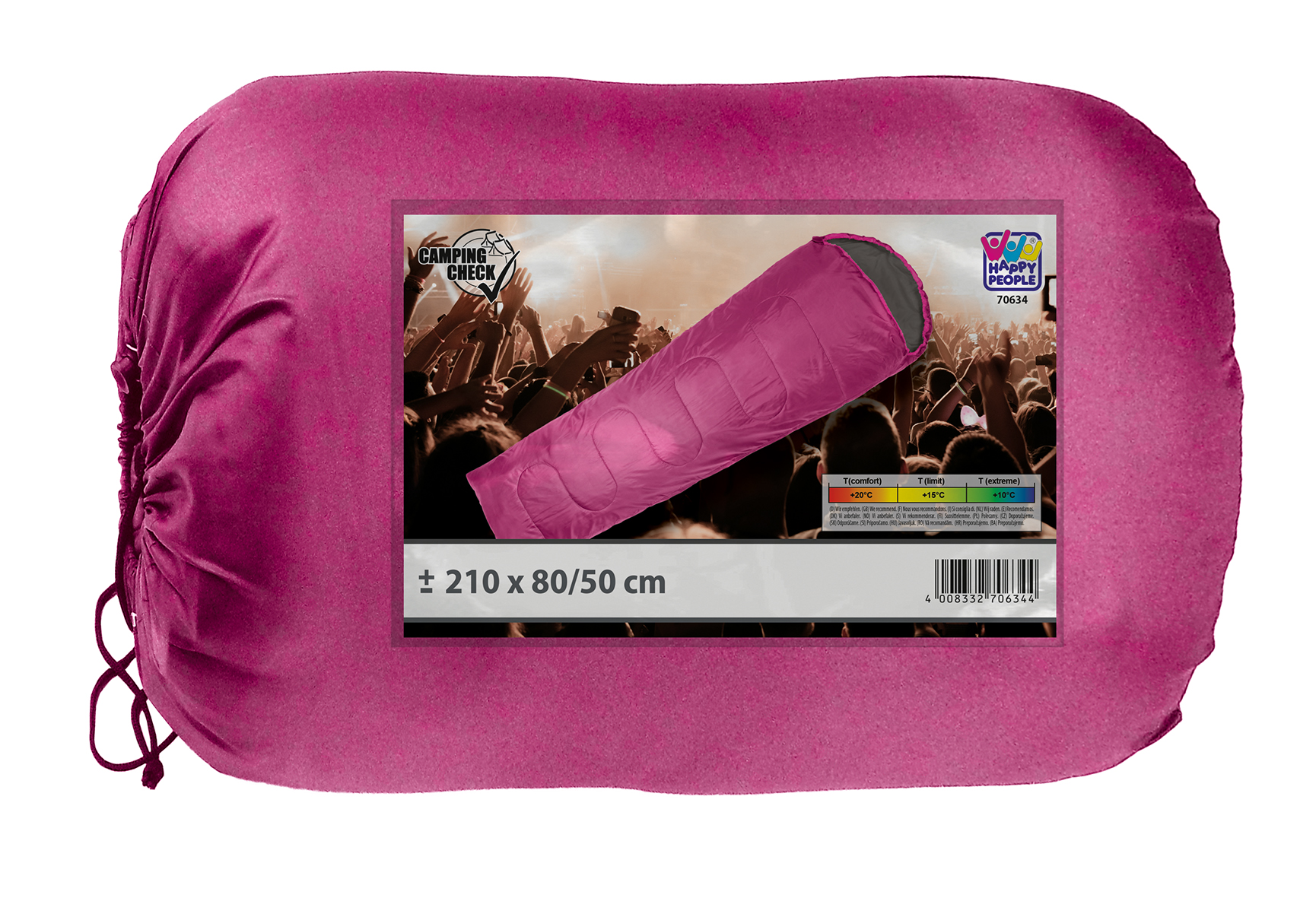 Happy Festival-Schlafsack, pink Happy Festival-Schlafsack, pink