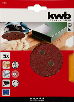 Kwb Klett-Haftscheiben, 115 mm, K80