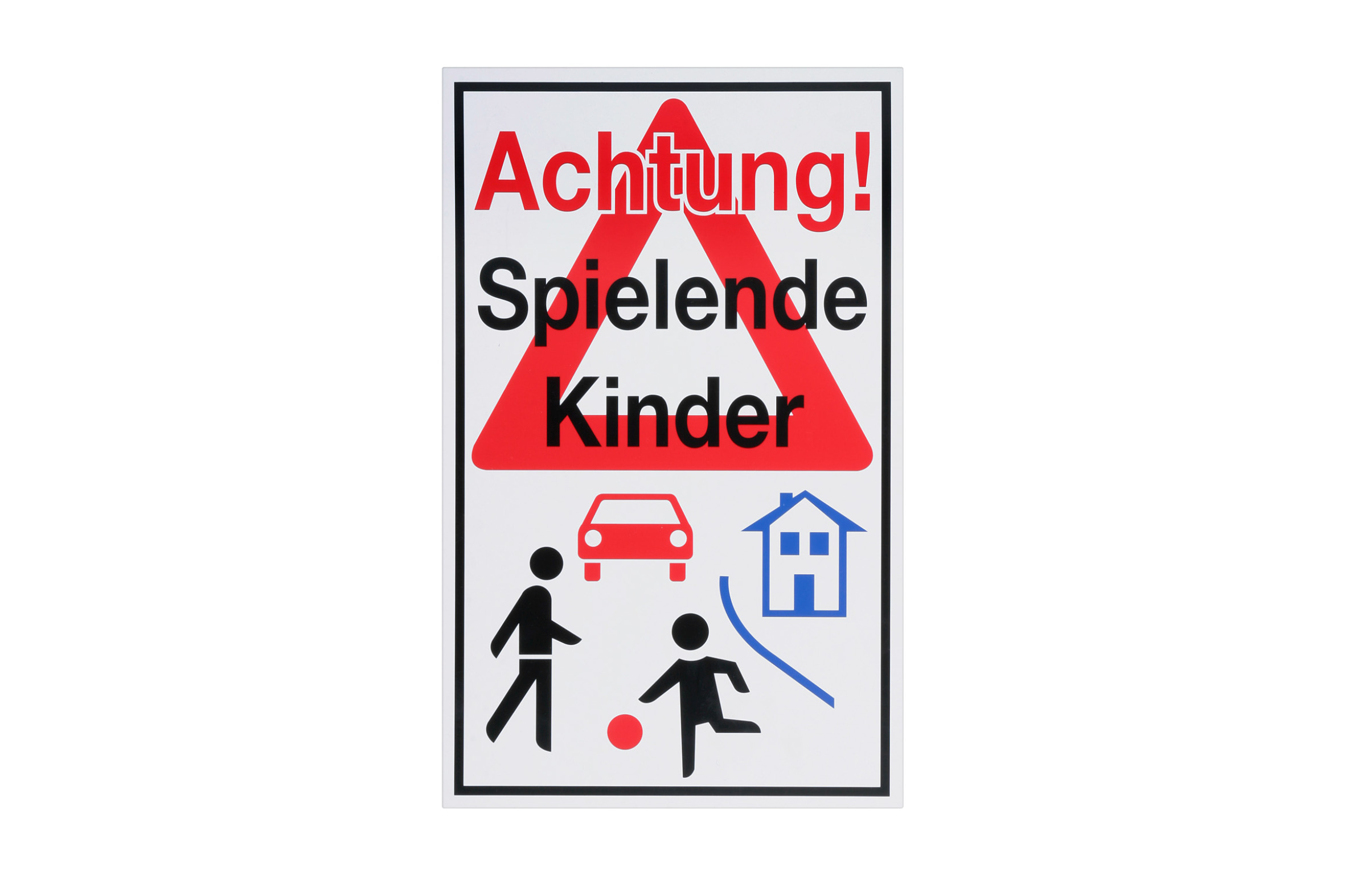 Metafranc Hinweisschild, "Achtung! Spielende Kinder" Metafranc Hinweisschild, "Achtung! Spielende Kinder"