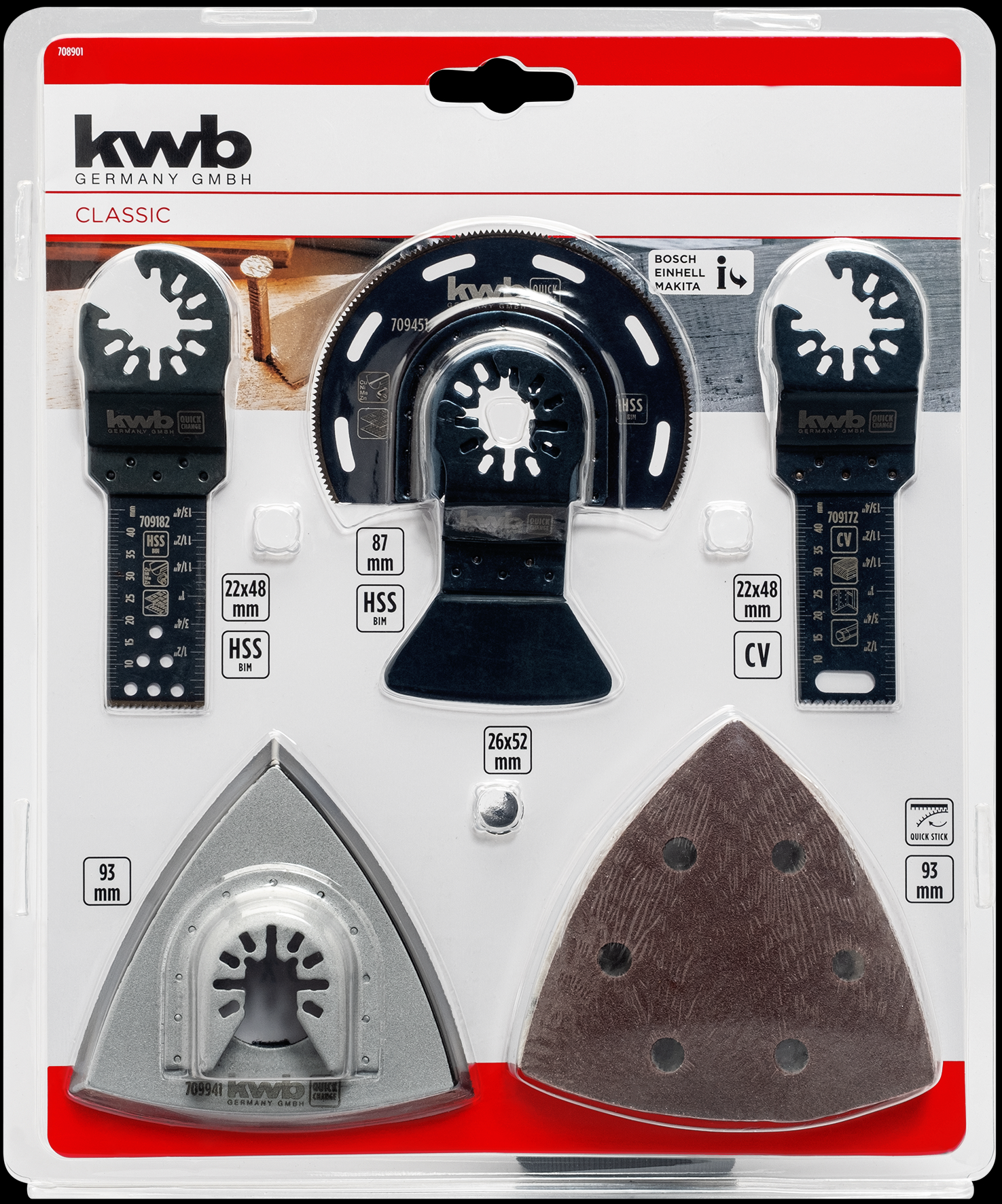 kwb Multi-Tool-Set, 17-teilig SB