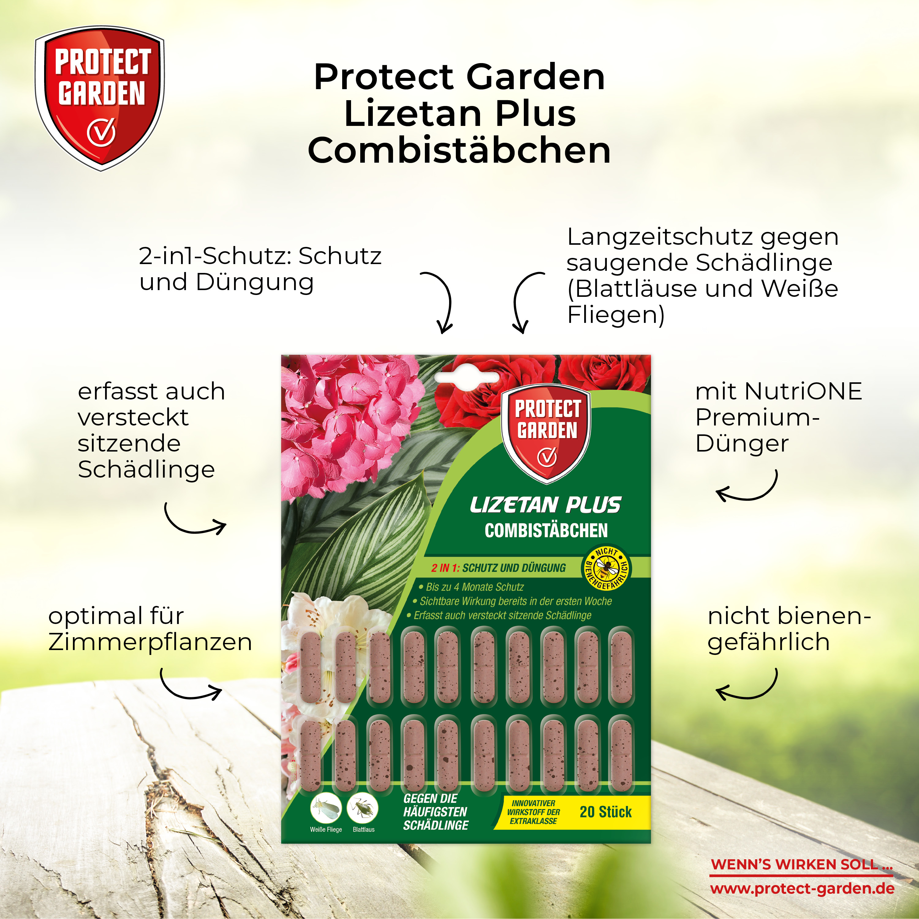 489771-1 Protect Garden Lizetan Plus Combistäbchen