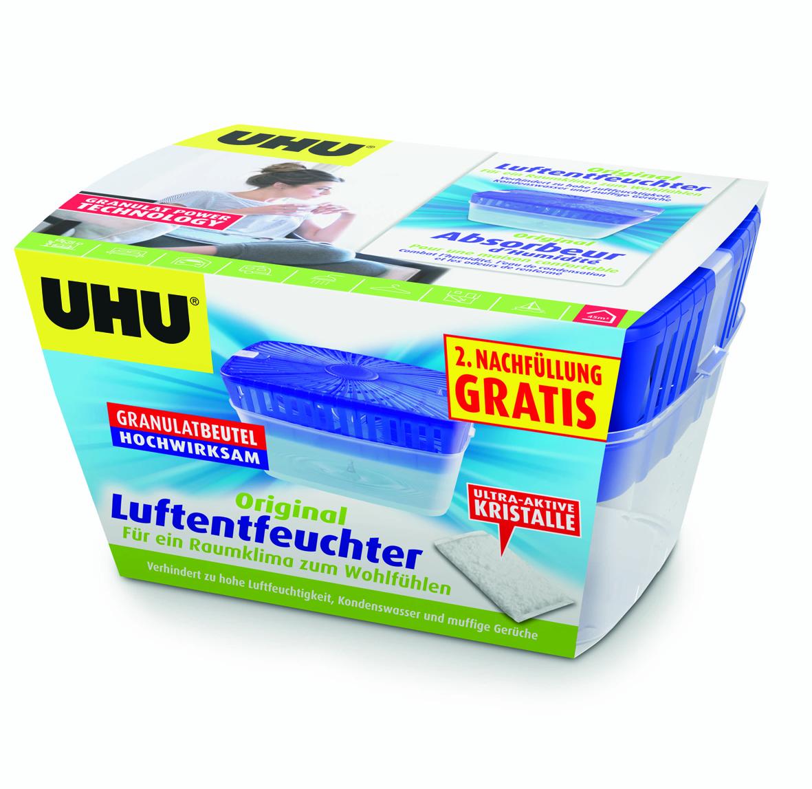 Uhu Luftentfeuchter Original + 2. Nachfüllung Gratis