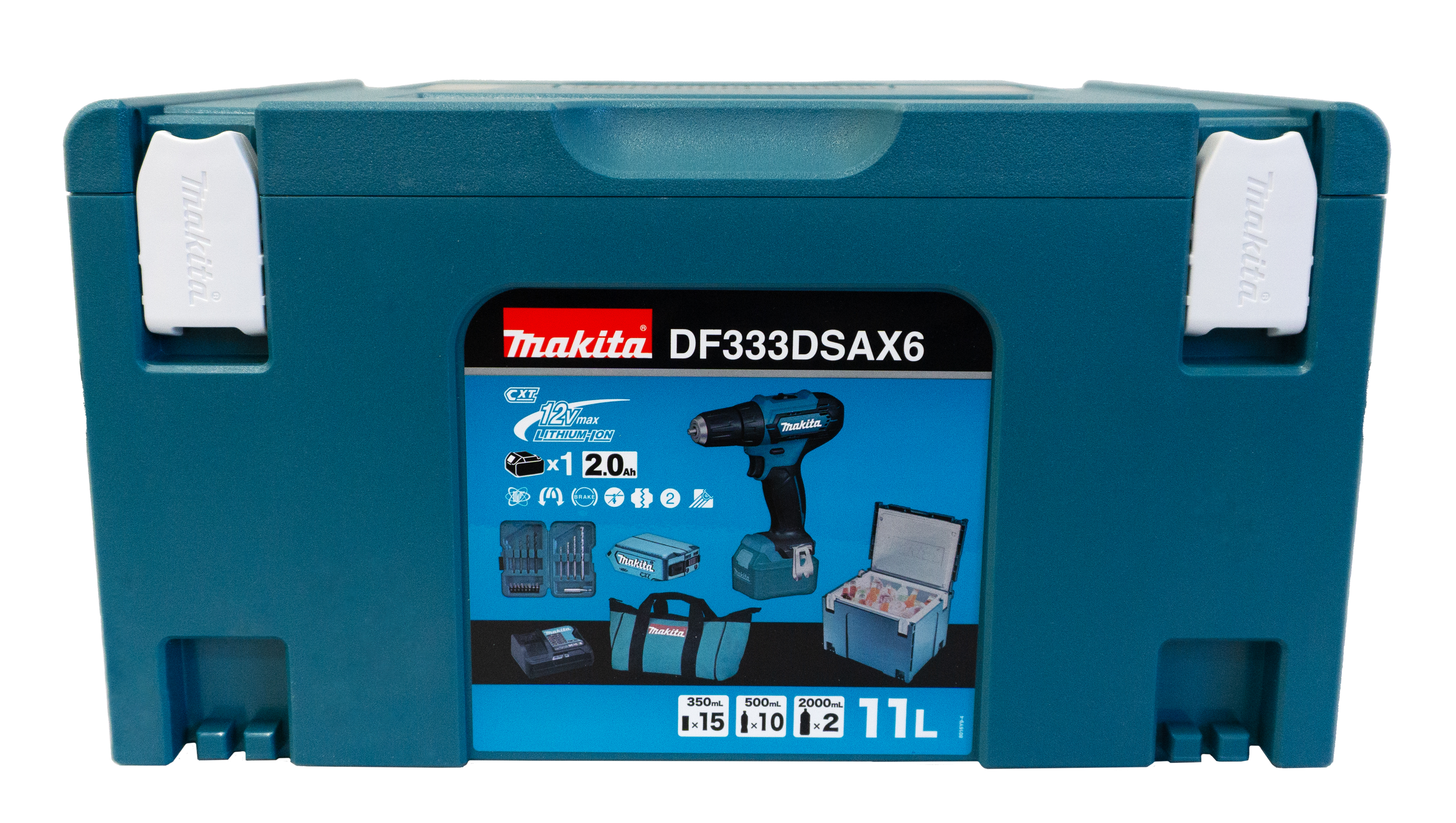 Makita Akku-Bohrschrauber 12 V DF333DSAX6 2AH, inkl. Akku & Ladegerät Makita Akku-Bohrschrauber 12 V DF333DSAX6 2AH, inkl. Akku & Ladegerät