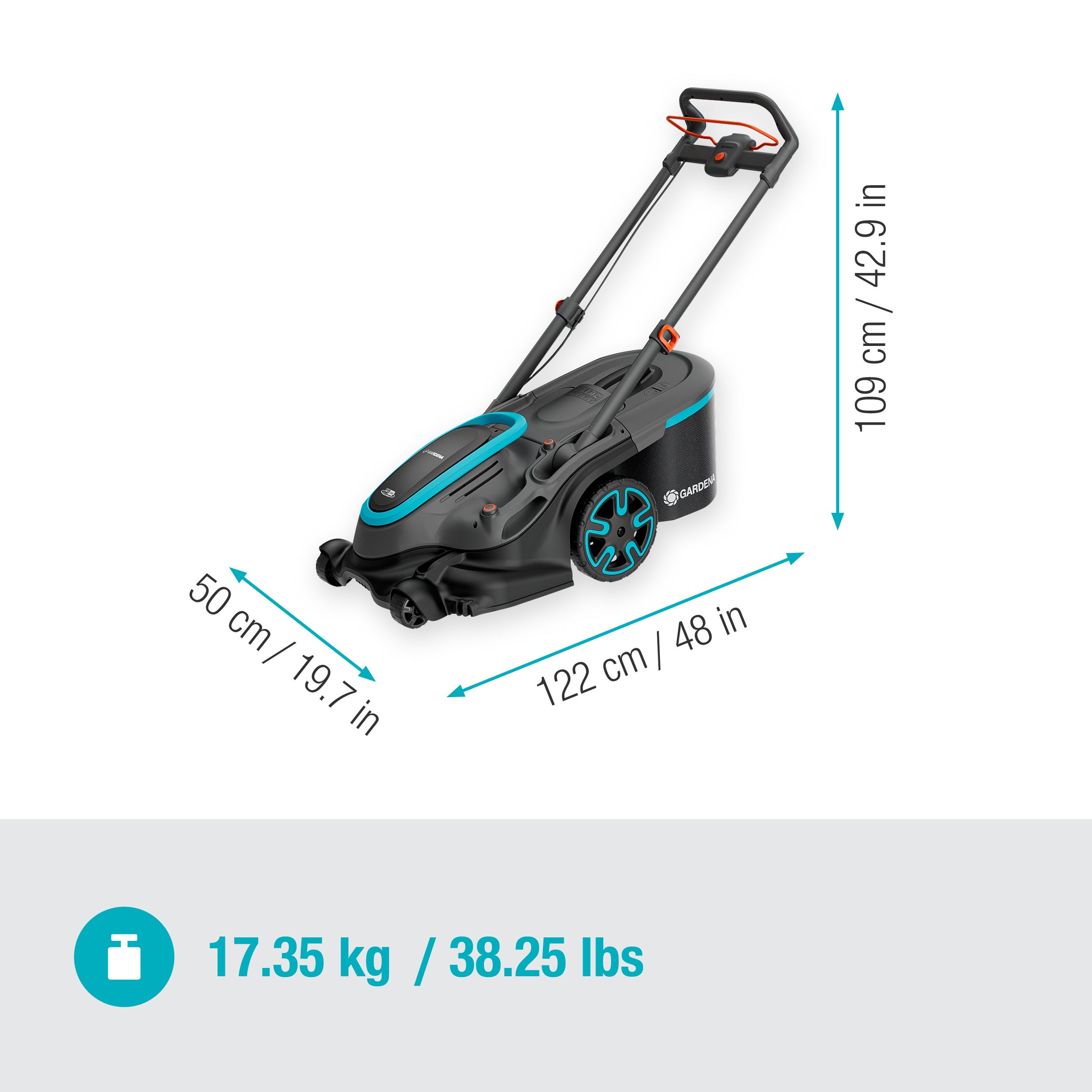 Gardena Akku-Rasenmäher PowerMax Duo 46/36V P4A Ready-To-Use Set 1 Gardena Akku-Rasenmäher PowerMax Duo 46/36V P4A Ready-To-Use Set 1