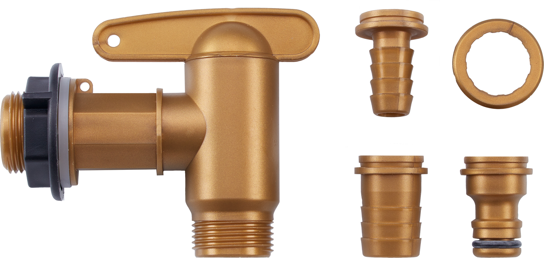 006425 AUSLAUFHAHN AQUA QUICK 3/4" SET 4-TEILIG