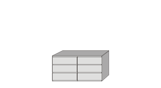 Forte Kommode C1 (6S), 154/80 cm