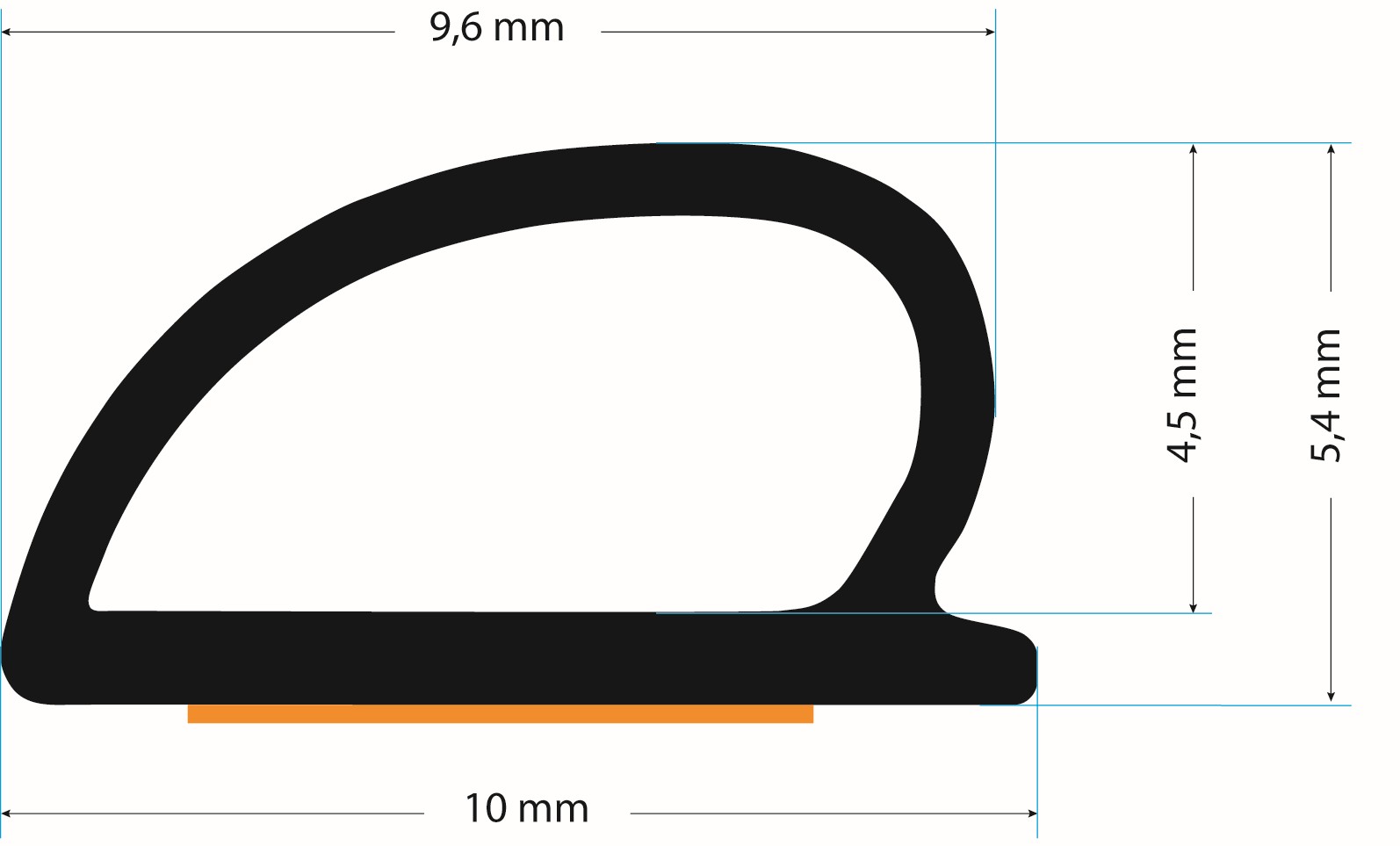 Roro Selbstklebedichtung, grau