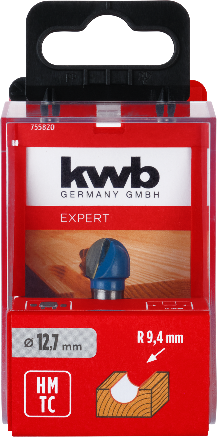 Kwb Hohlkehlfräser HM, 12,7 mm, SB-Box