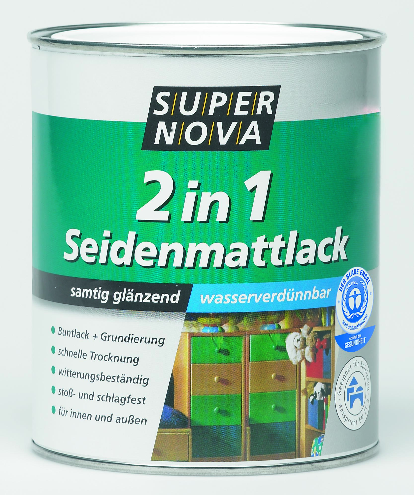 Meffert Super Nova 2 in 1 Seidenmattlack, Friesenblau