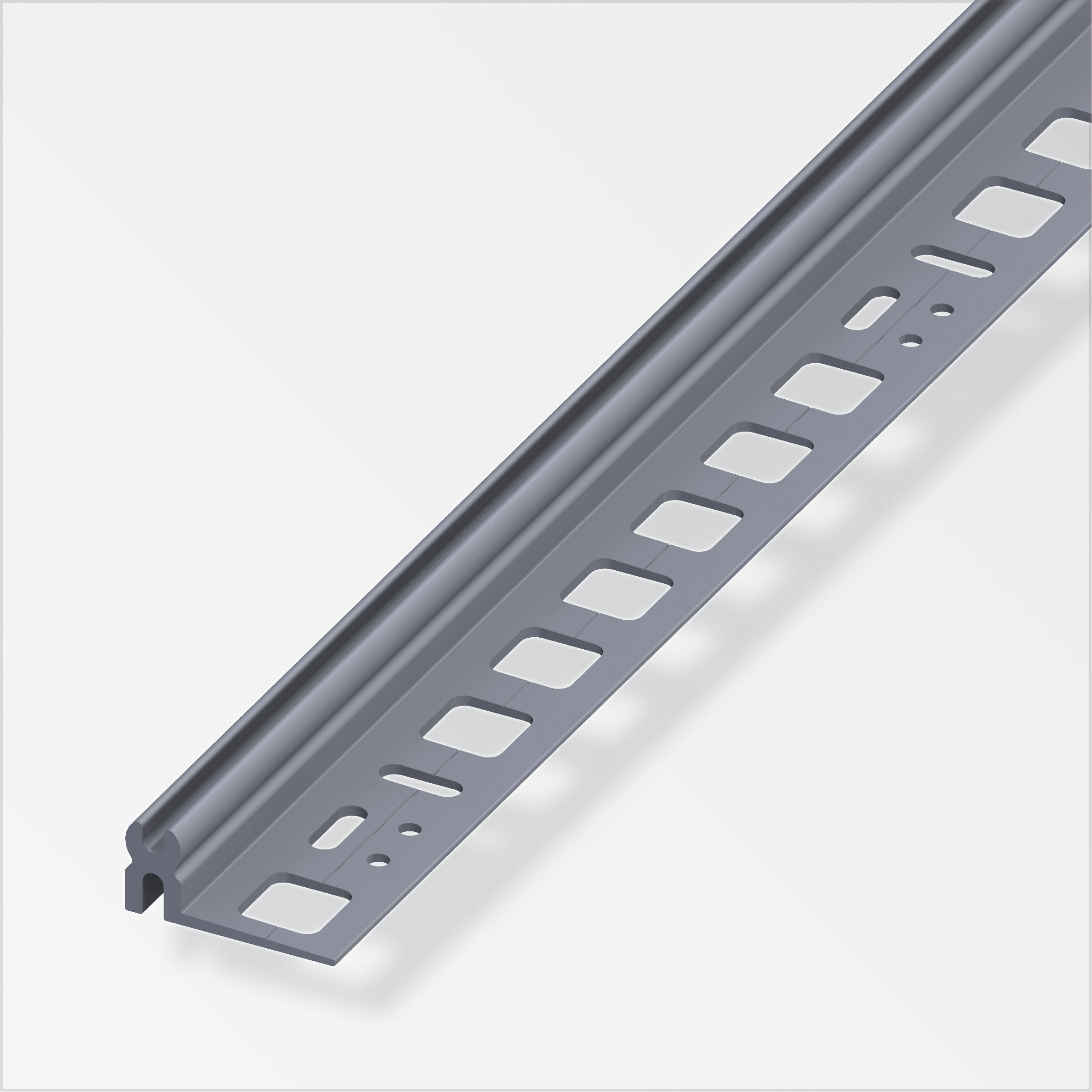 Alfer PVC Trägerprofil, grau