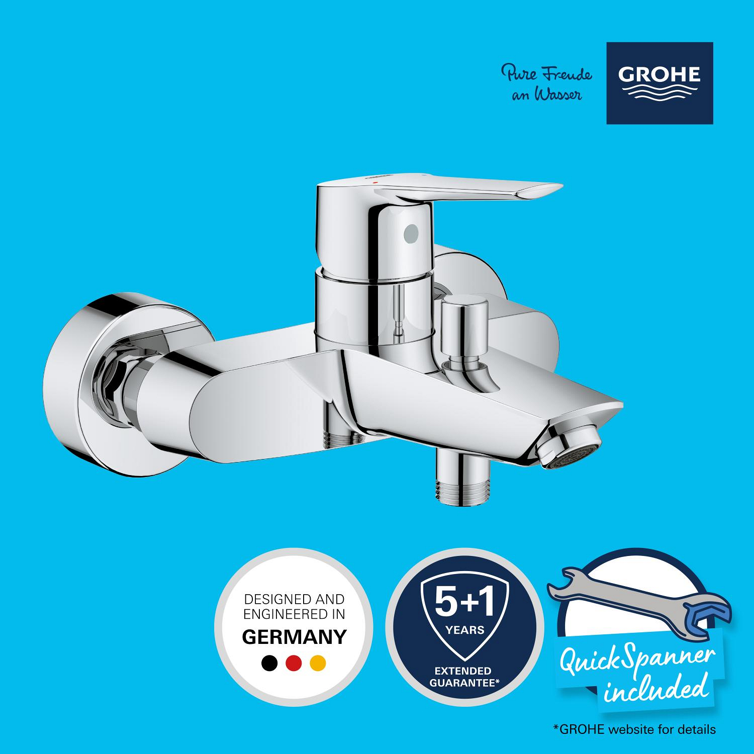 Grohe Start Einhand-Wannenbatterie, 1/2" Grohe Start Einhand-Wannenbatterie, 1/2"