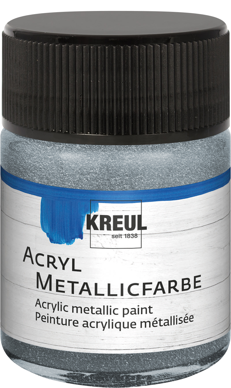 Kreul Acryl Metallicfarbe Silber, 50 ml Kreul Acryl Metallicfarbe Silber, 50 ml