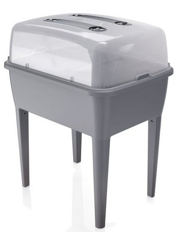 Prosperplast Gewächshaus Respana Planter Set, steingrau