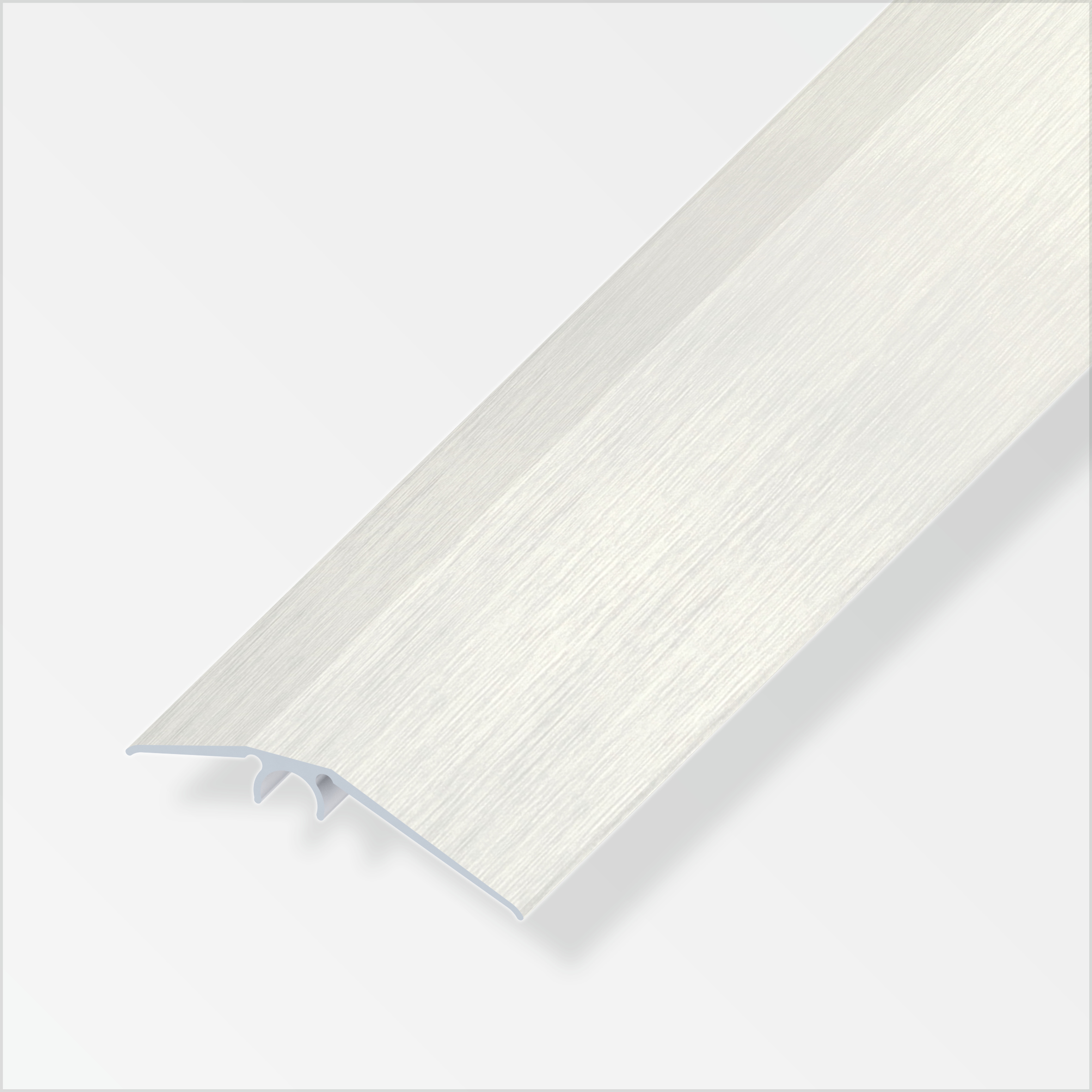 Alfer Niveauausgleichs-Profil, 56 mm, Edelstahloptik Alfer Niveauausgleichs-Profil, 56 mm, Edelstahloptik
