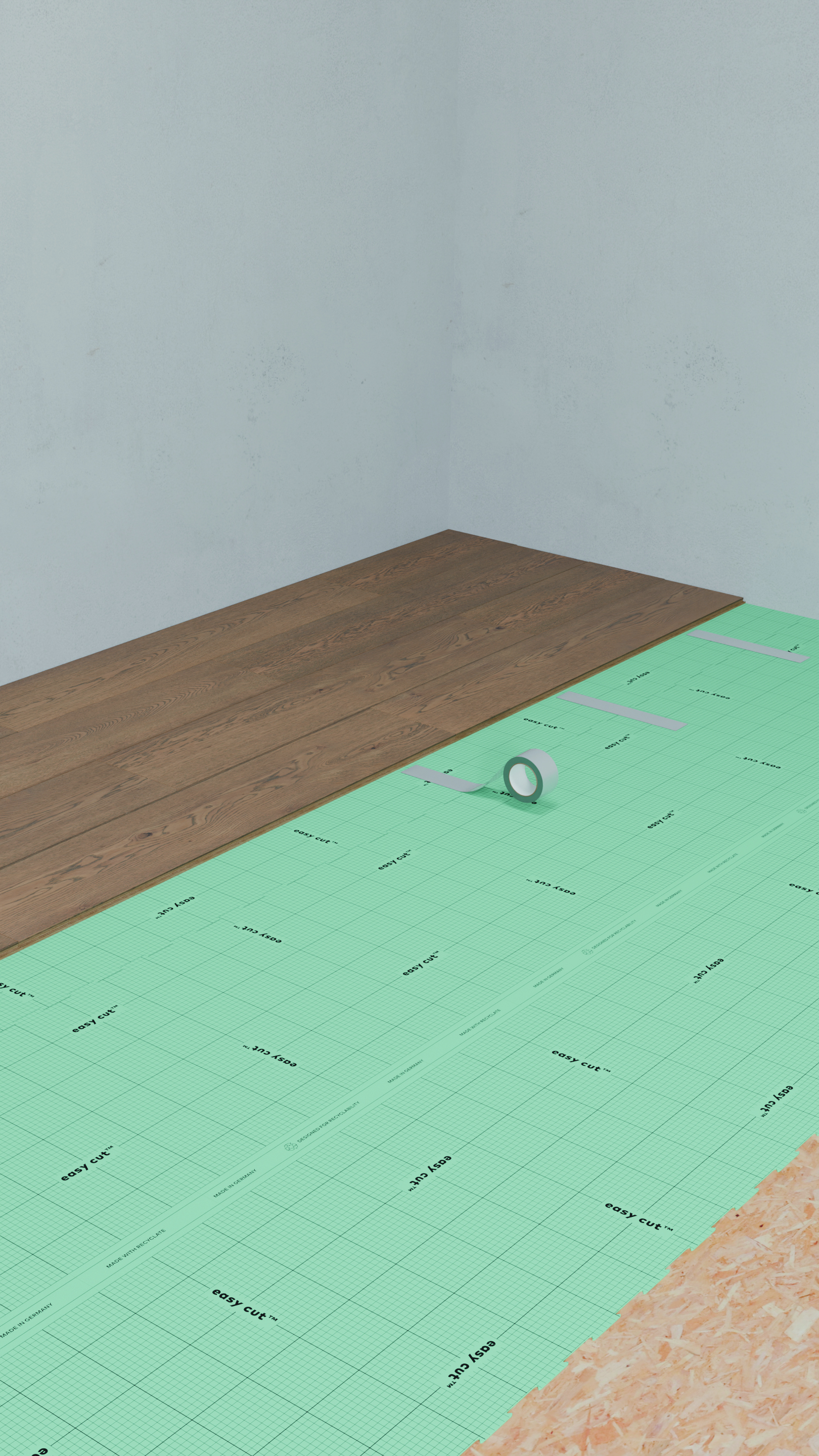 SELITAC Laminat- und Parkettunterlage pro 3 mm, 1,25 x 8,5 m, 10,63 m²