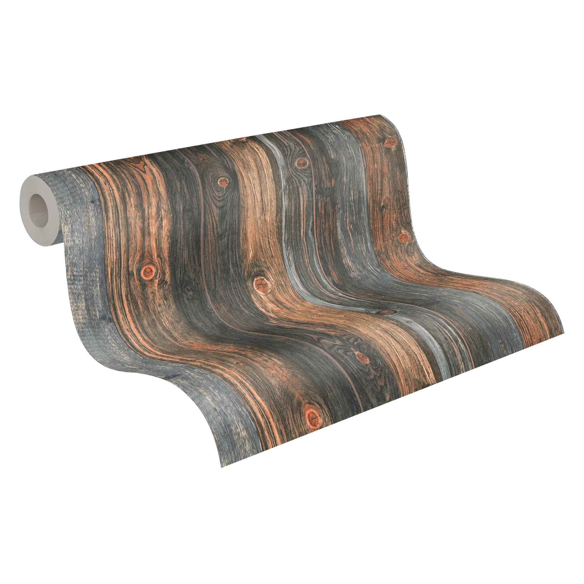 A.S. Création Vliestapete, holzoptik braun blau – rustikale holzpaneel tapete im vintage-stil A.S. Création Vliestapete, holzoptik braun blau – rustikale holzpaneel tapete im vintage-stil