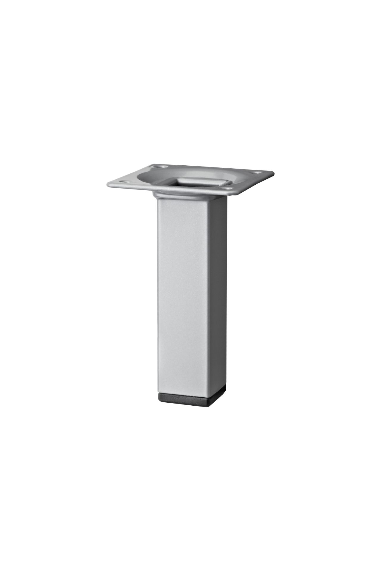 Dolle Möbelfuß Plix, silber, 100 x 25 x 25 mm