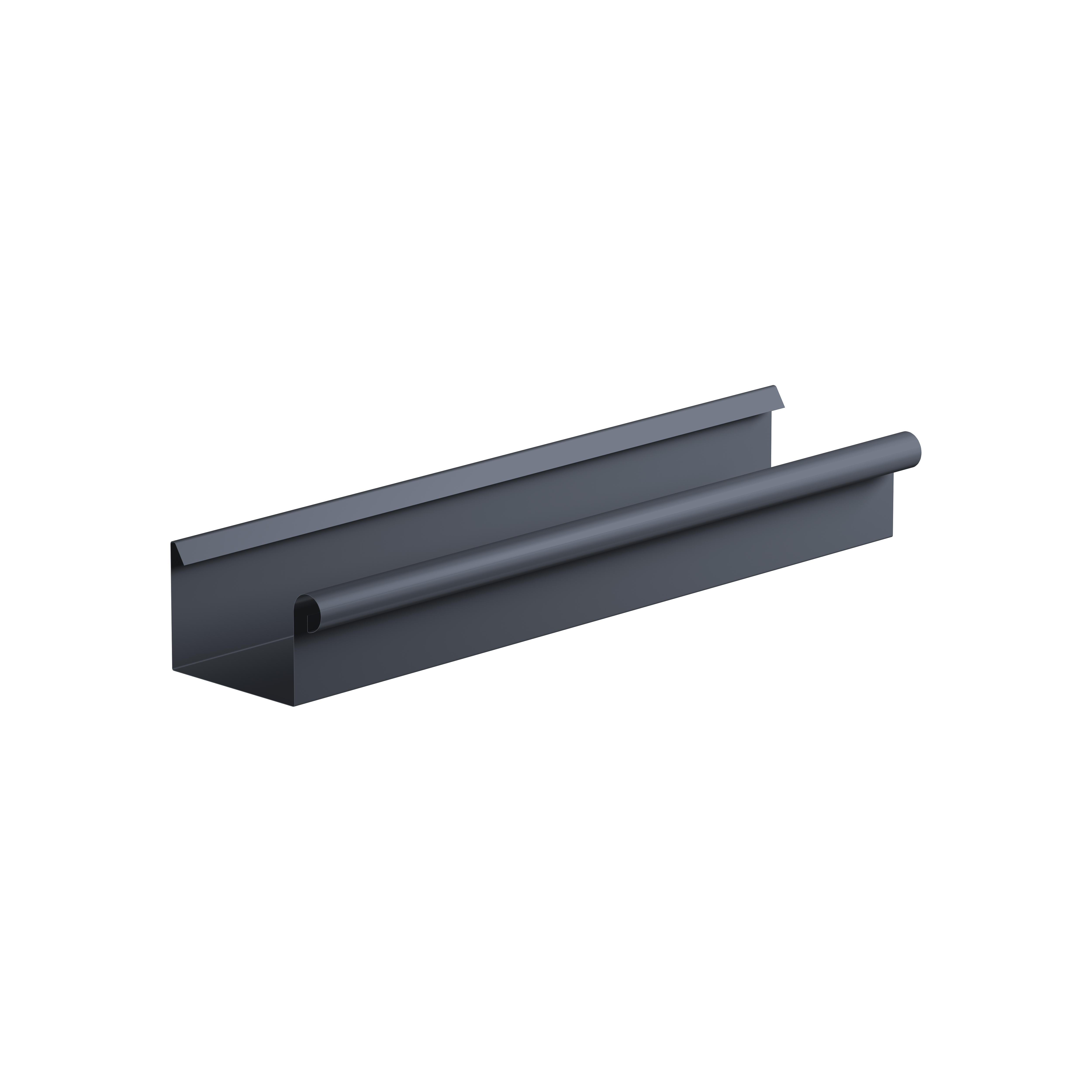 Sarei Dachrinne kastenform, Alu-anthrazit, RG 70 (10 tlg.) x 2,0 m lang