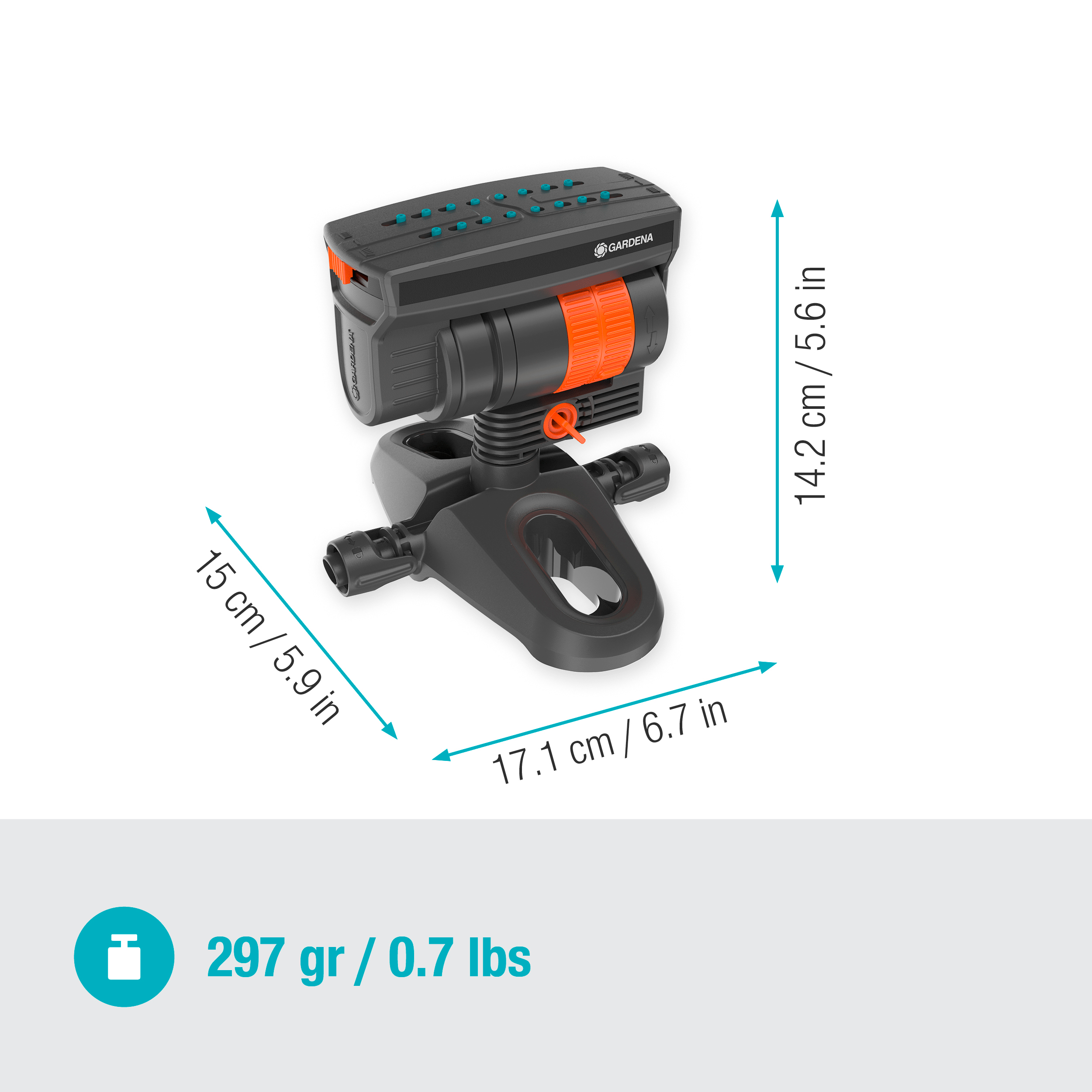 Gardena Micro-Drip-System Viereckregner OS 90 Gardena Micro-Drip-System Viereckregner OS 90