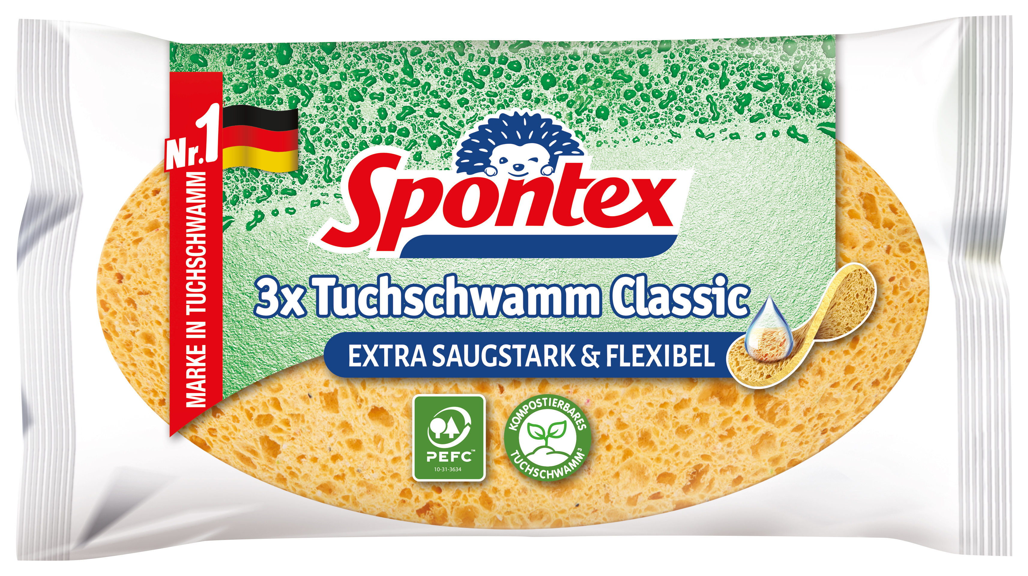 Spontex Tuchschwamm Classic, 3 St.